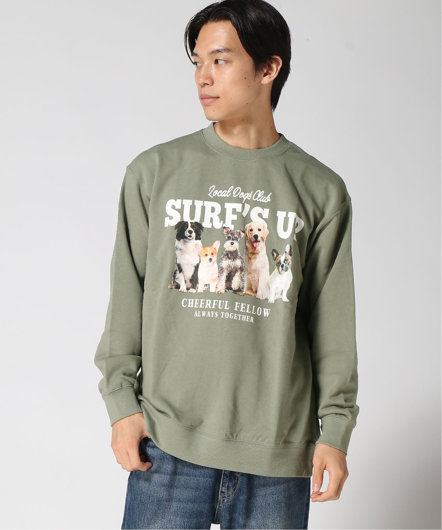 Hula Lani Hawaii｜SURF'S UP/(M)裏毛インクジェット トレーナー