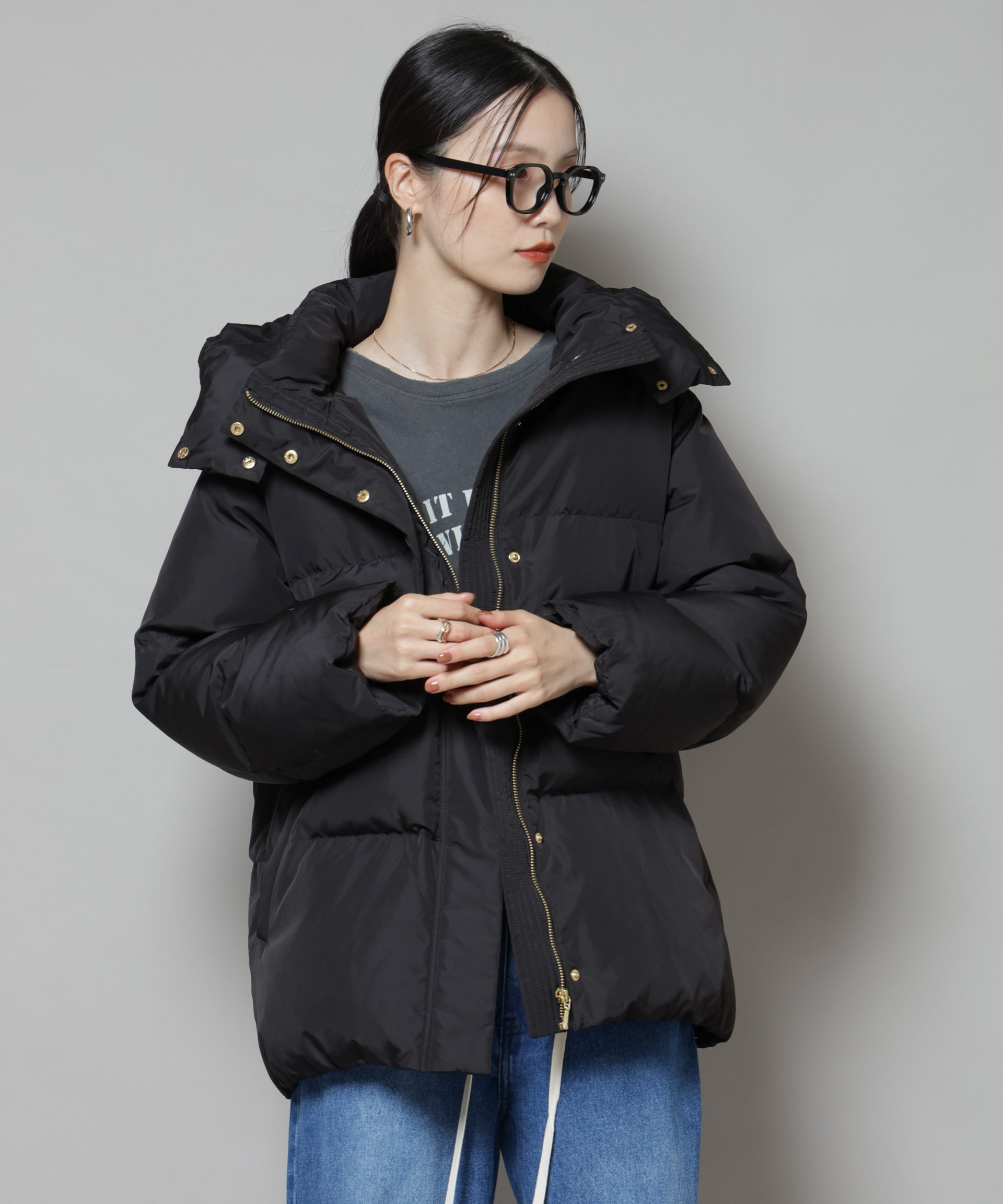 NANO universe｜撥水加工 フードショートダウンコート | Rakuten