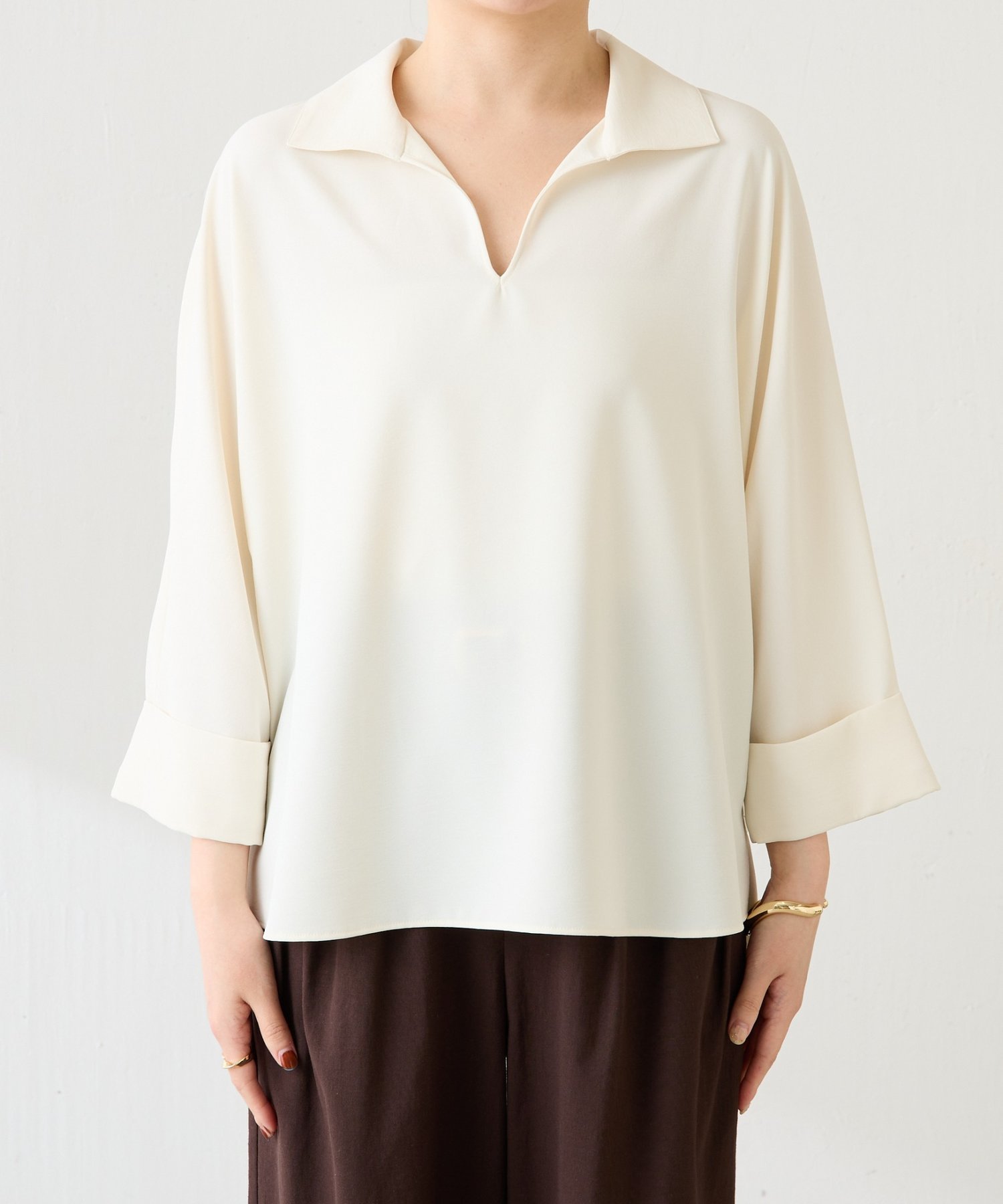 COLLAGE GALLARDAGALANTE｜ジャージスキッパードルマンブラウス