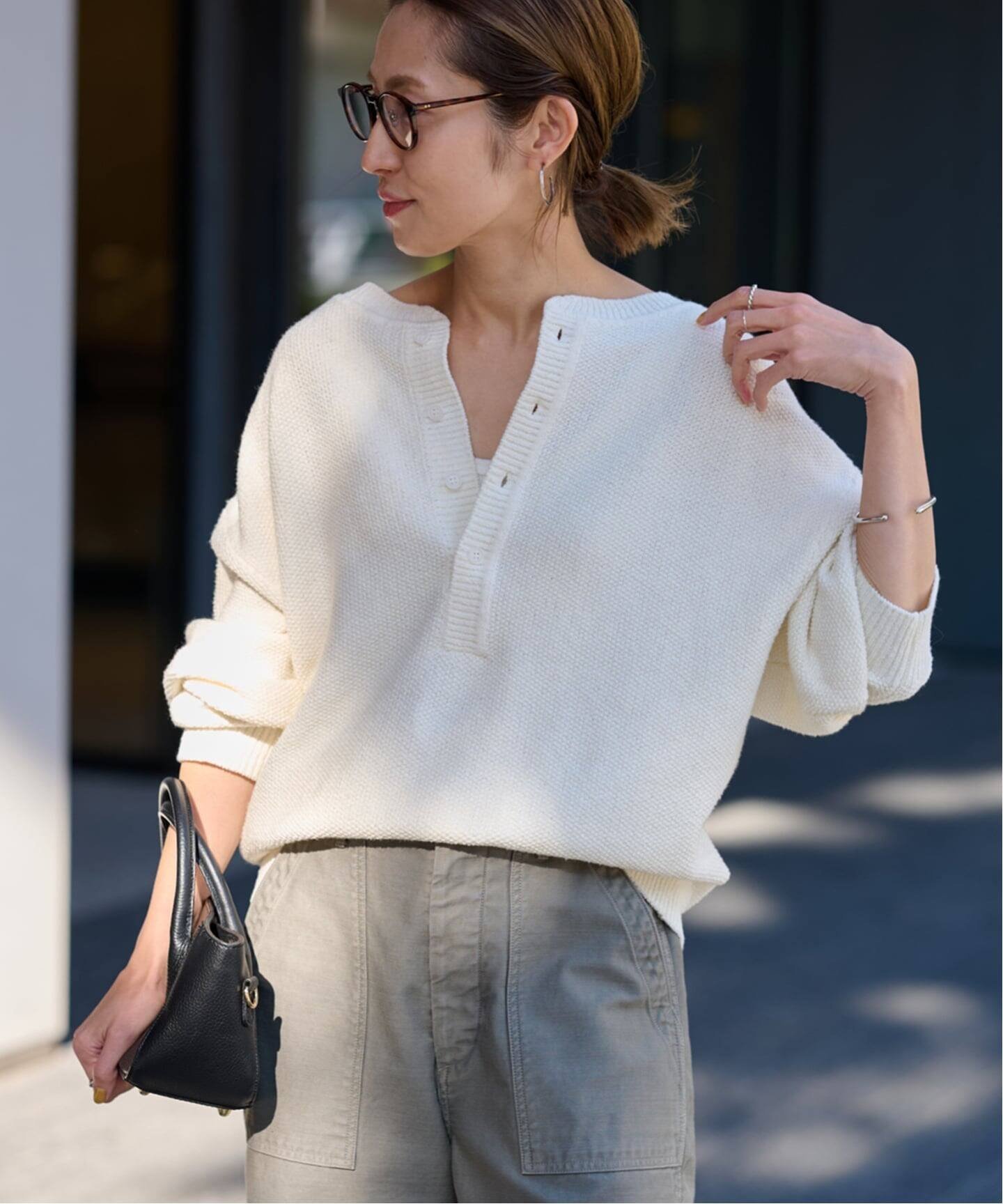 FRAMeWORK｜≪追加≫カノコ2WAYヘンリーニット 2 | Rakuten Fashion