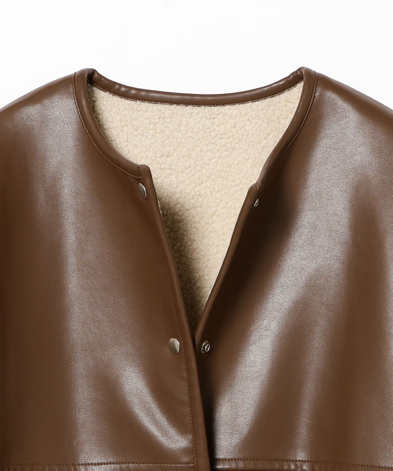 B:MING LIFE STORE by BEAMS｜フェイク レザー * ボア リバーシブル