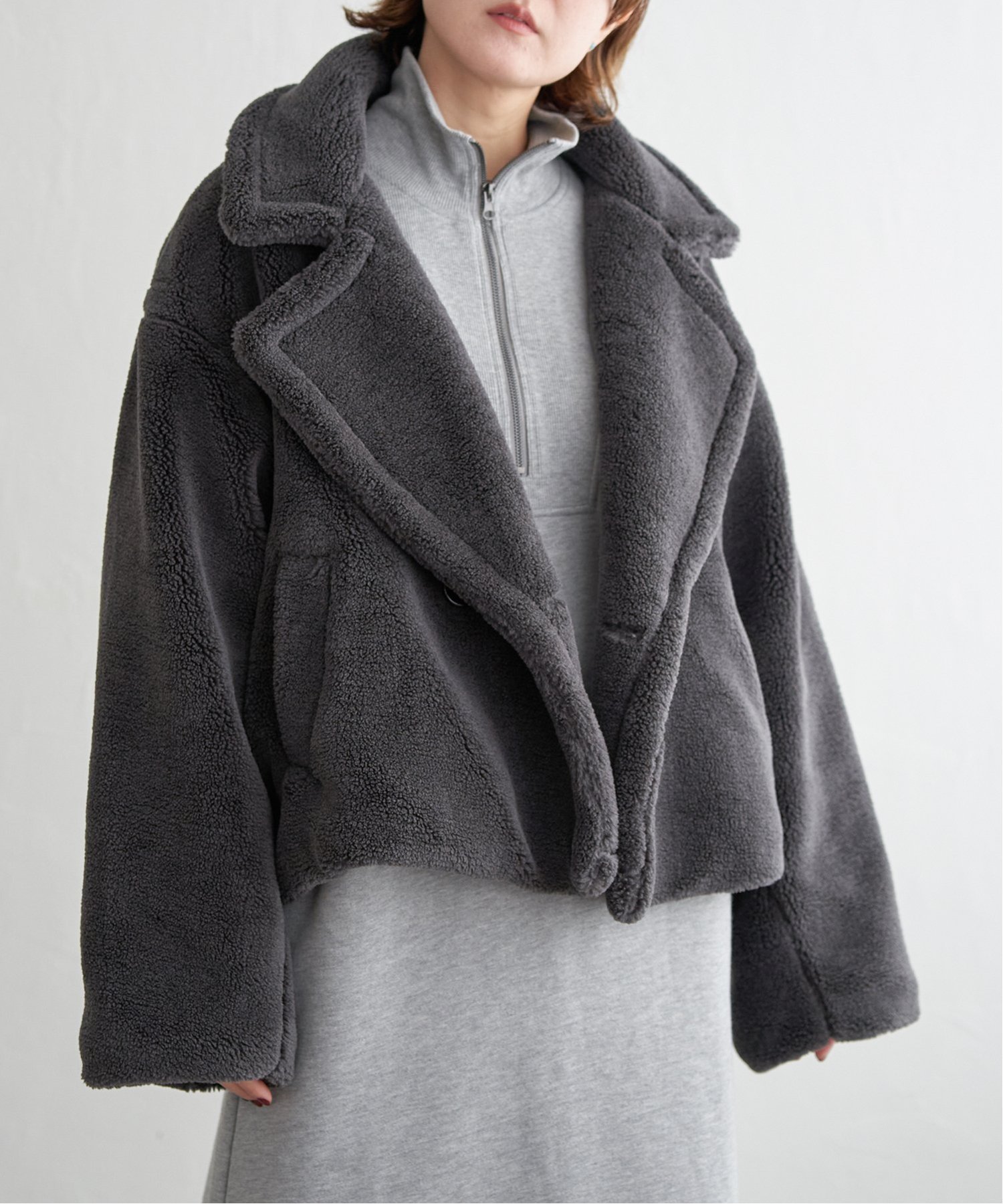 notch.｜テディボアショートコート | Rakuten Fashion(楽天