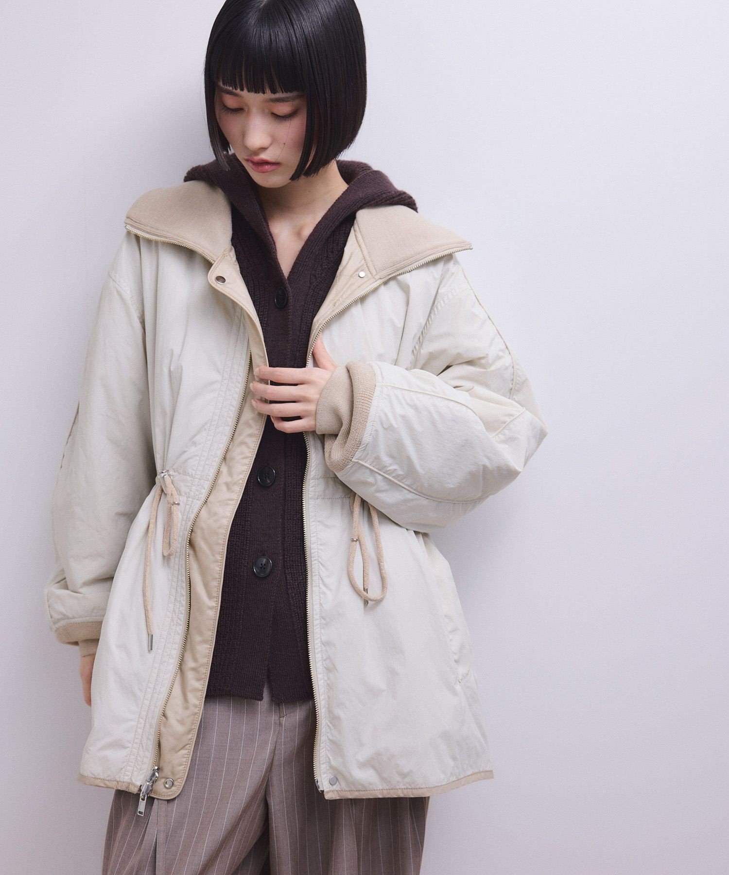 ADAM ET ROPE'｜【サステナブル】リバーシブルドロストキルティング