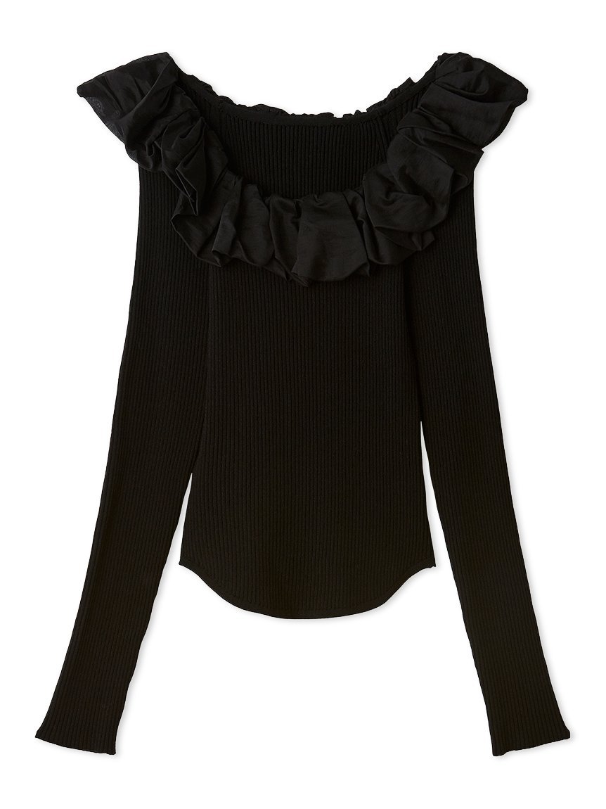 SNIDEL｜シアーフリルニットプルオーバー【カンヘウォン着用