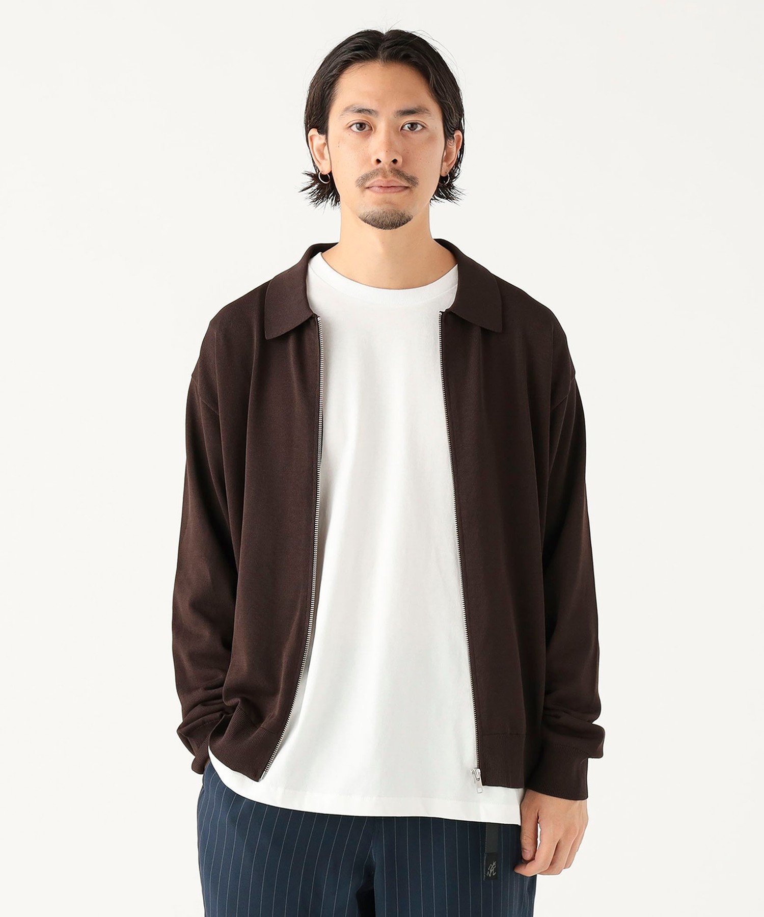 B:MING LIFE STORE by BEAMS｜12ゲージ ジップ ポロ カーディガン