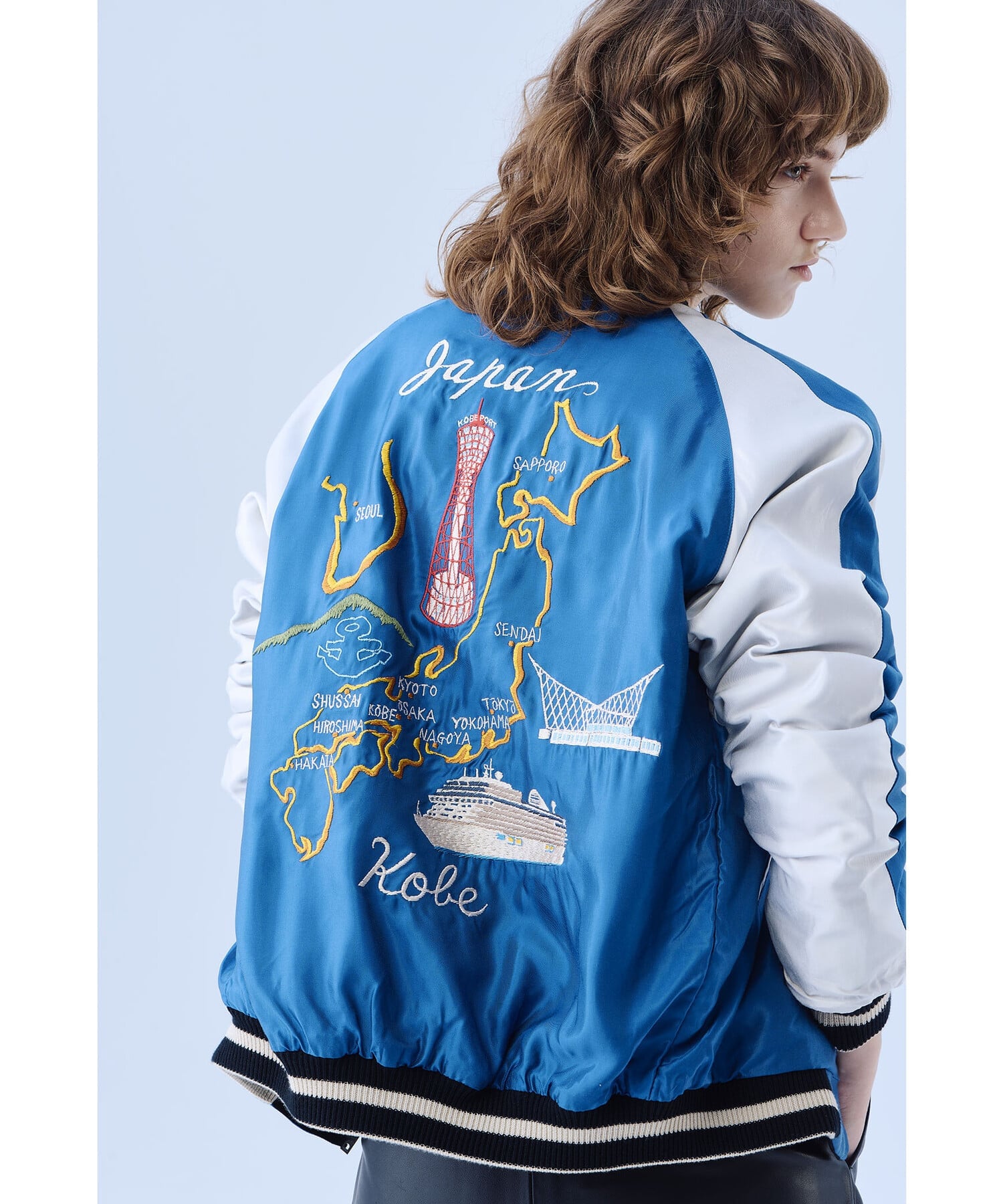 東洋 BEAMS別注 リバーシブル スカジャン スーベニアジャケット 港商 × BEAMS テーラー東洋 コラボ スカジャン 浅草 東京タワー サイズ