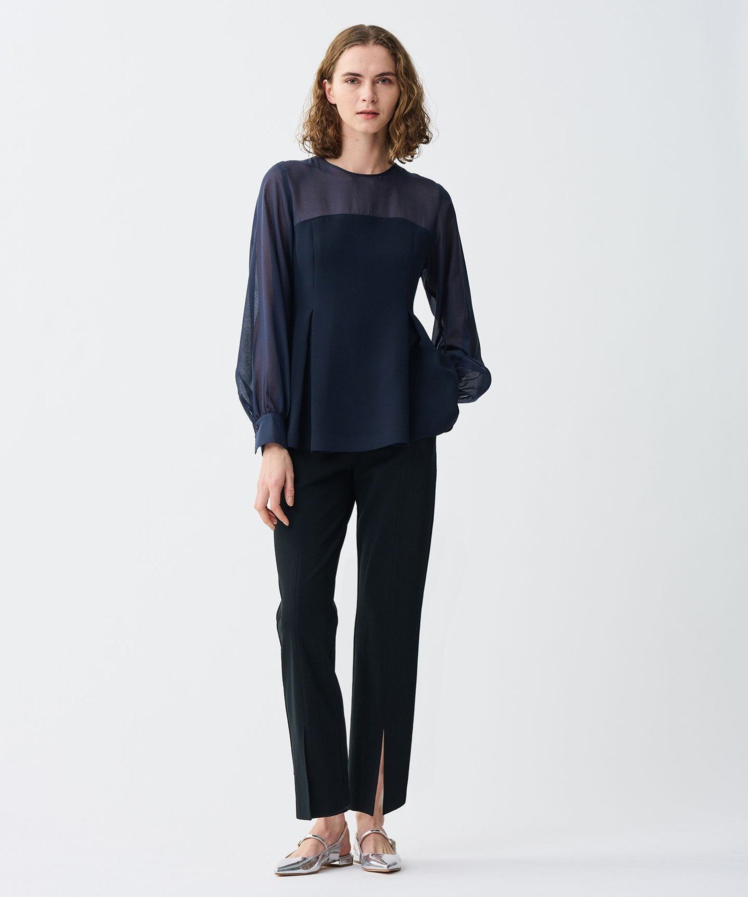 uncrave｜ウォッシャブルダブルクロス ビスチェ ブラウス | Rakuten