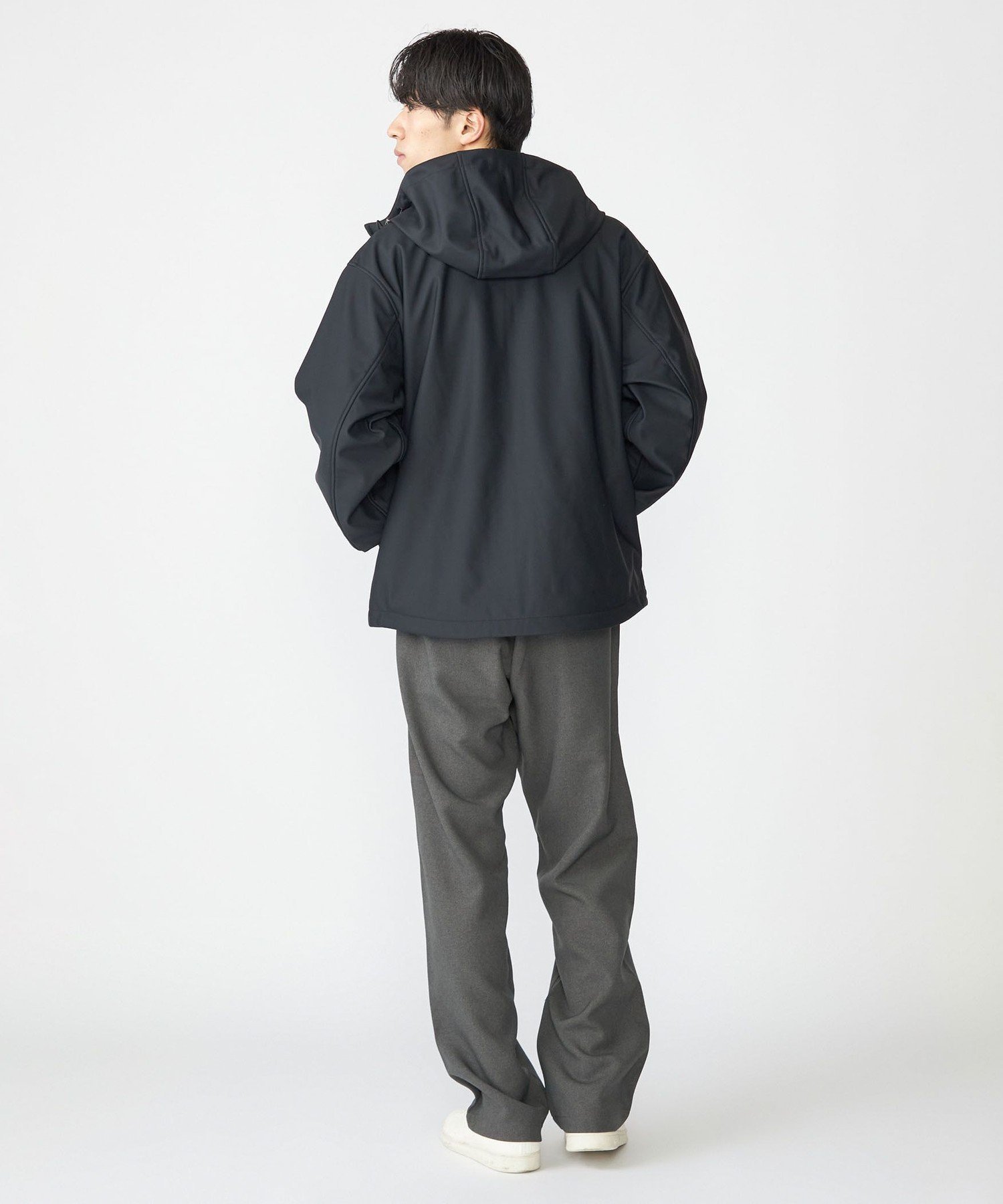 ブラック マウンテンパーカー フリース内側 FREAK'S STORE（フリークスストア） マウンテンパーカー ウインド