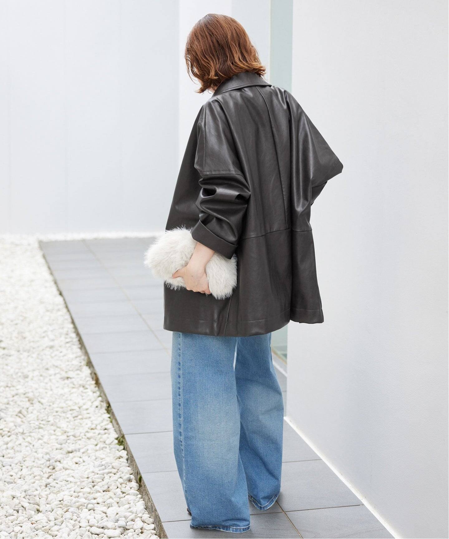 SLOBE IENA｜《WEB限定/追加》フェイクレザーブルゾン | Rakuten