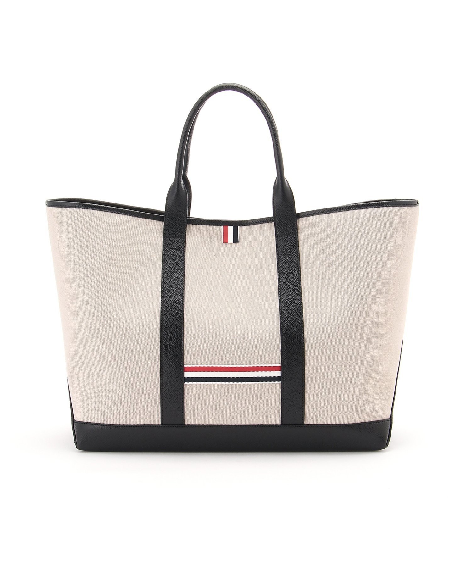 THOM BROWNE(トムブラウン)｜MEDIUM TOOL TOTE W/ LEATHER HANDLES