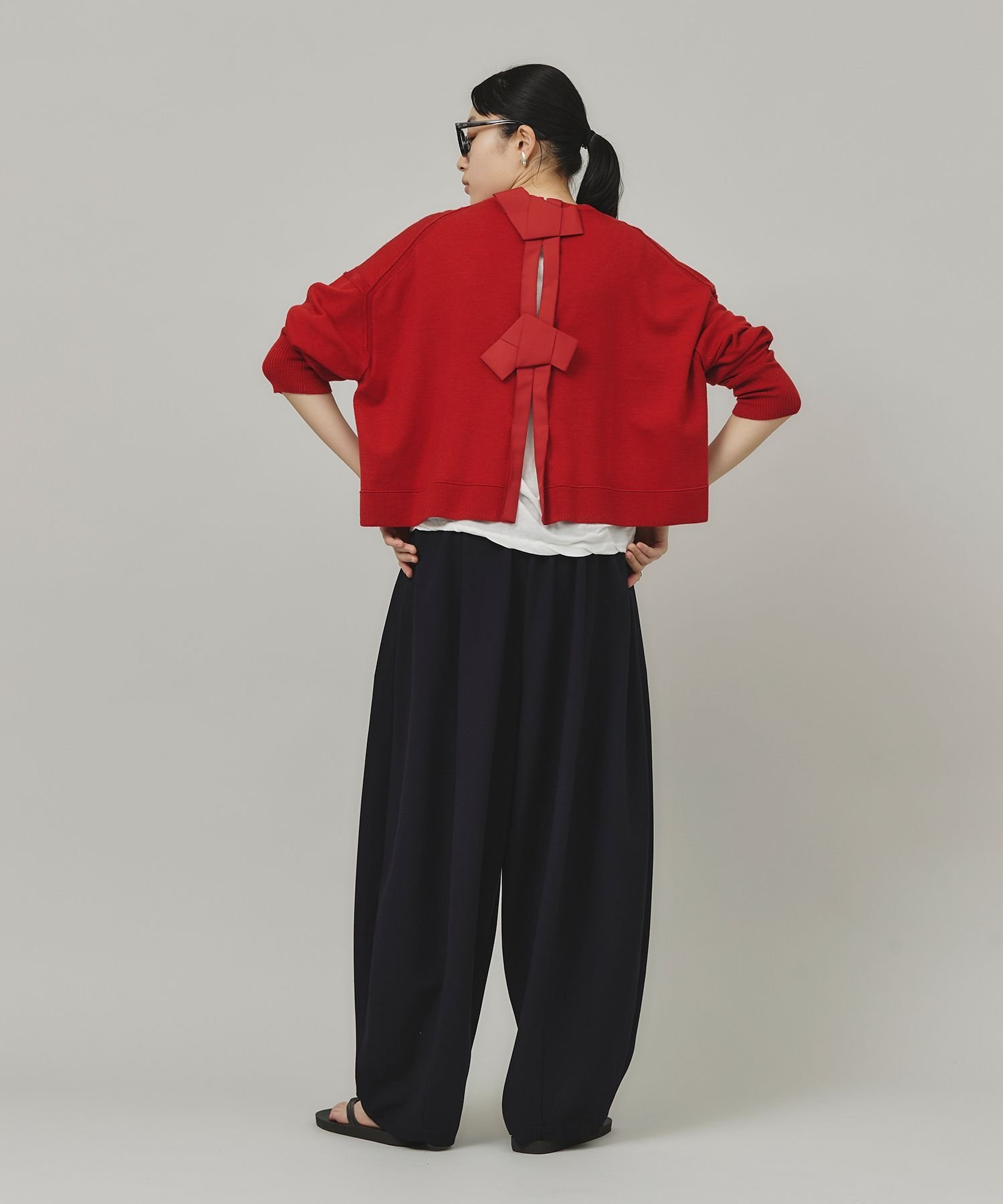 Curensology｜ファインウールバックリボンプルオーバー | Rakuten