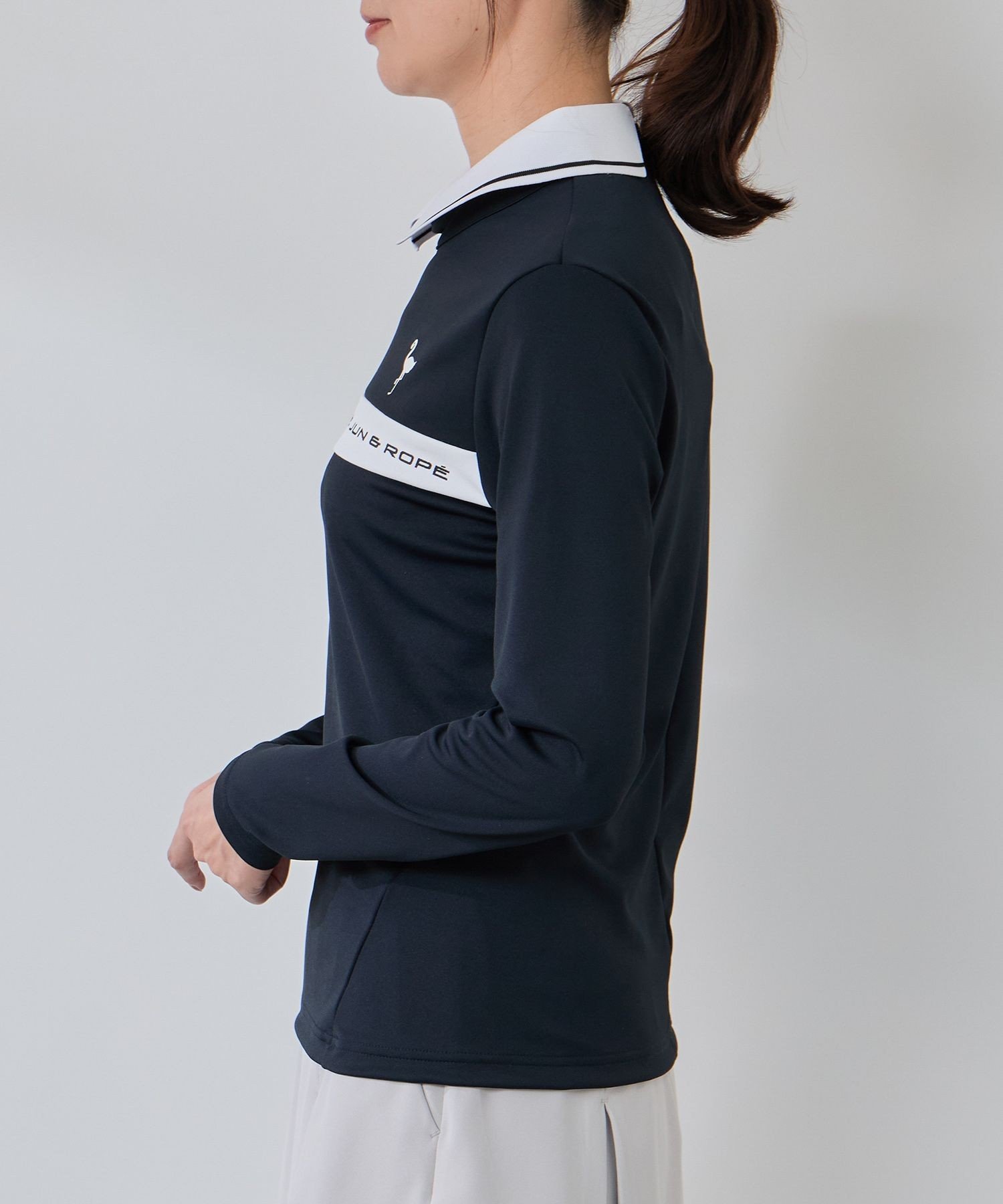 JUN&ROPE'｜ベアスムース 衿付きプルオーバー | Rakuten Fashion(楽天