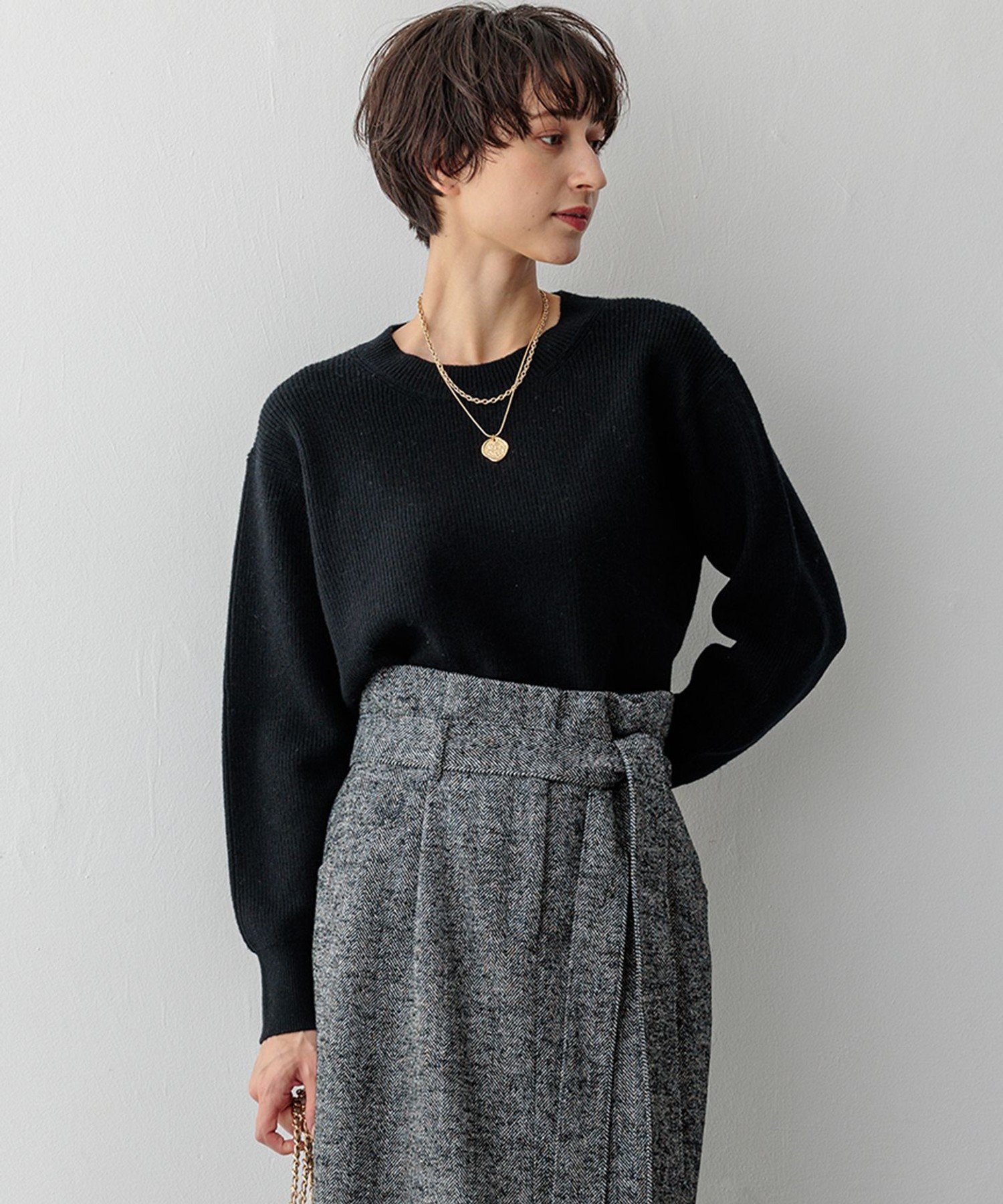 23区｜【洗える】ウールカシミヤ クルーネック ニット | Rakuten