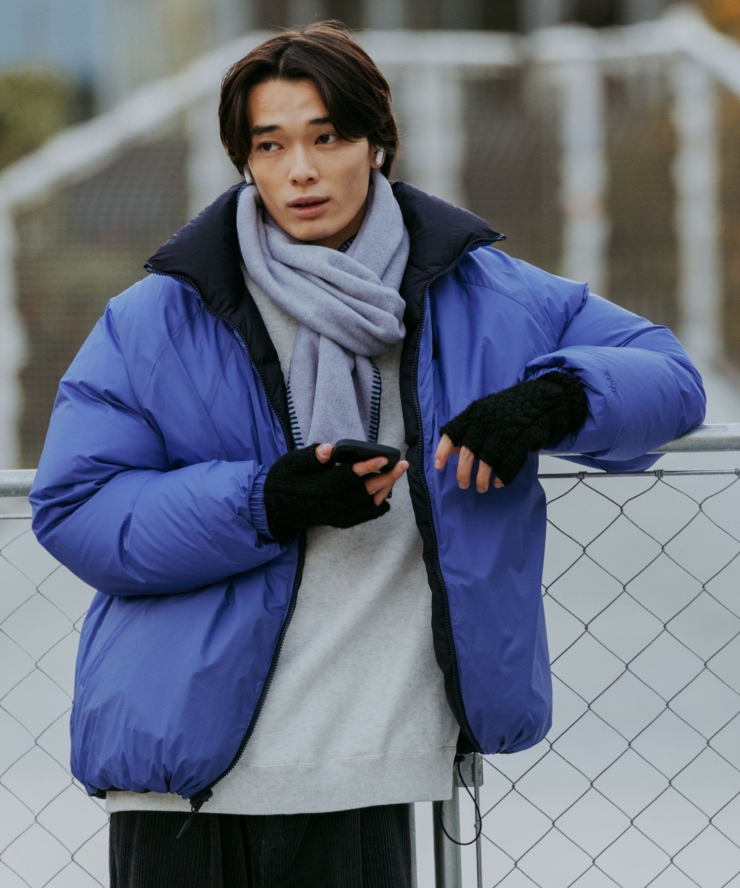 グリーンレーベルのリバーシブルダウン UNITED ARROWS green label relaxing タフタ リバーシブル ダウン