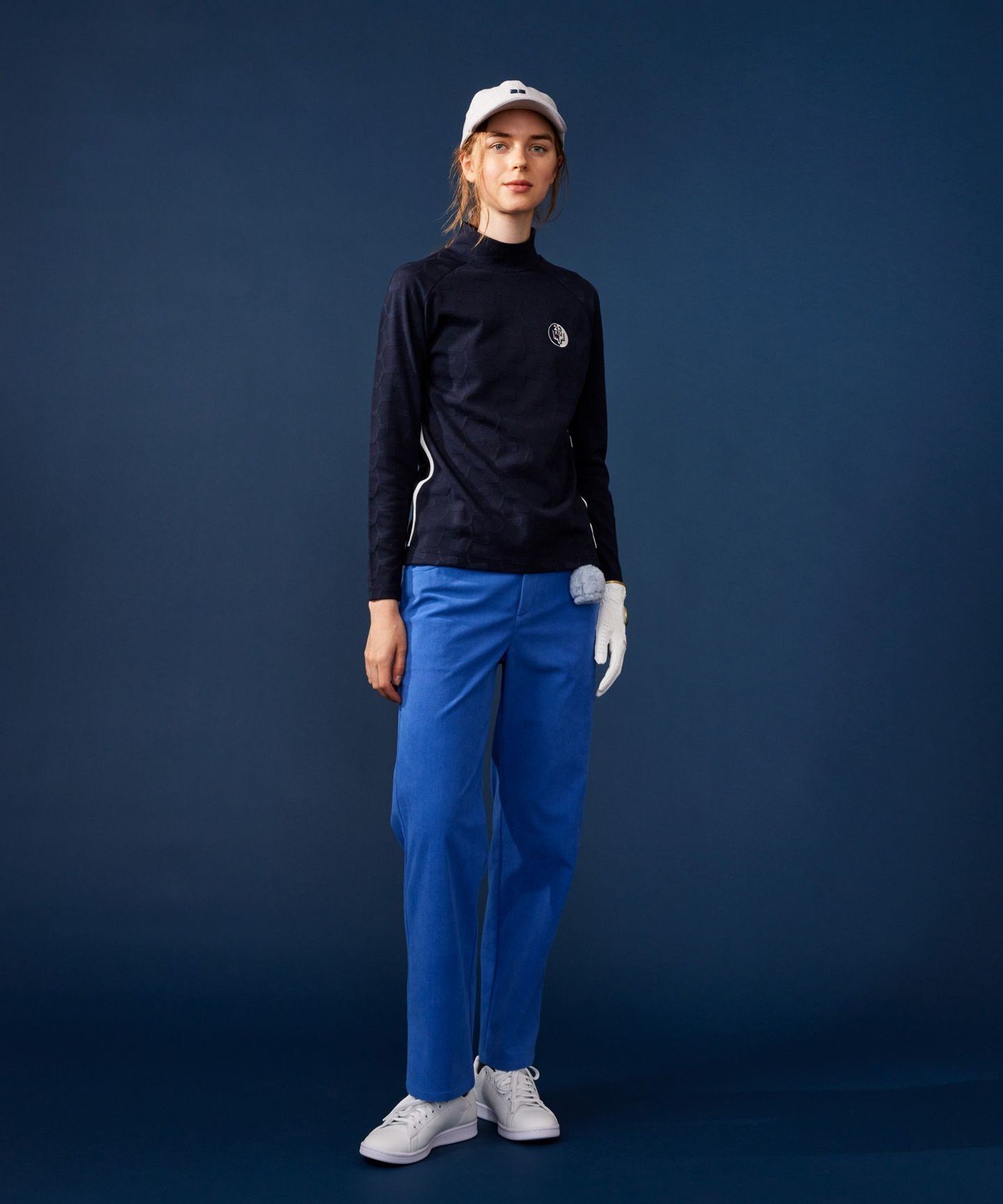 23区GOLF｜【WOMEN】クラブジャガード柄 モックネックシャツ | Rakuten