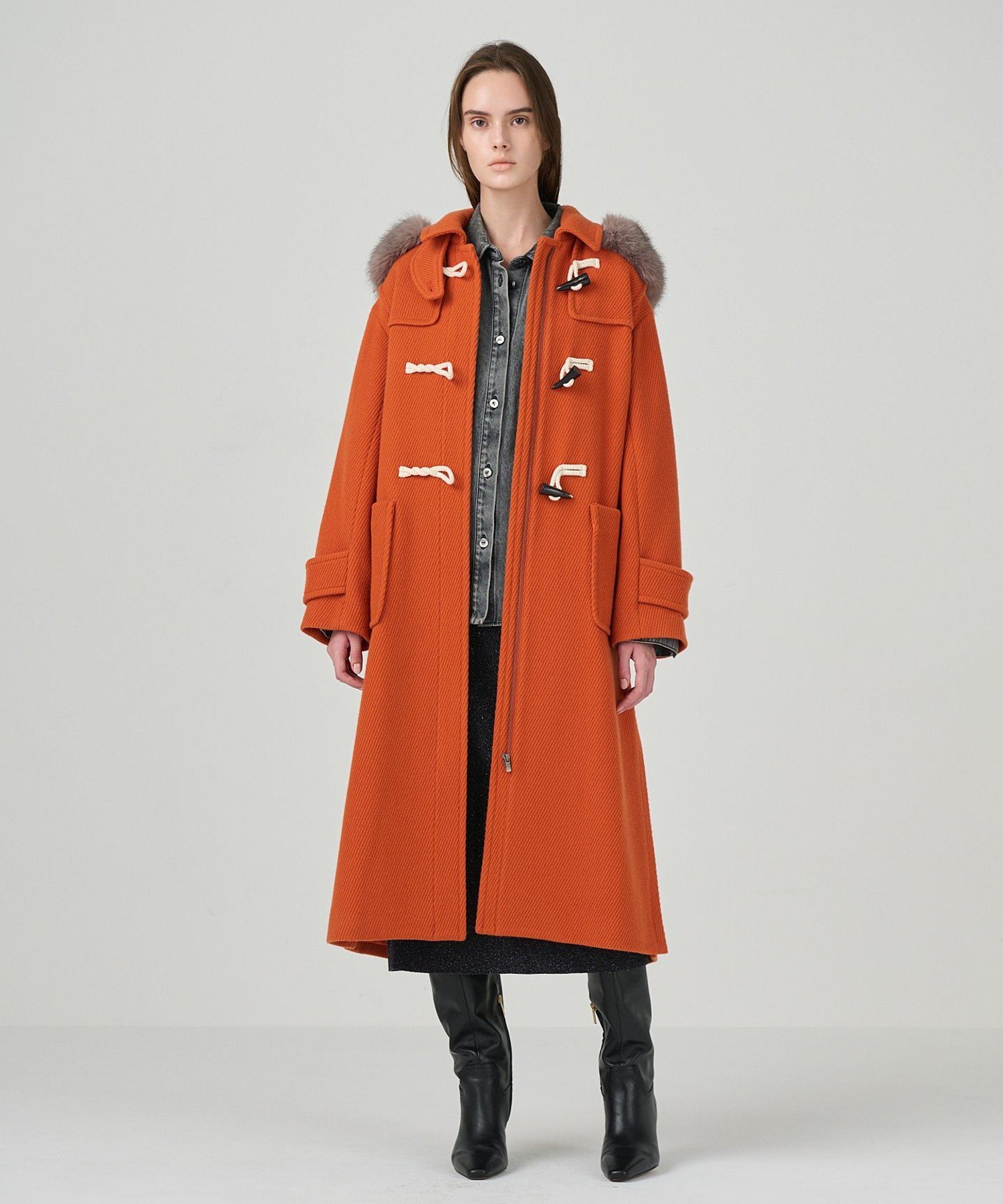 GRACE CONTINENTAL｜ウールカルゼダッフルコート | Rakuten Fashion