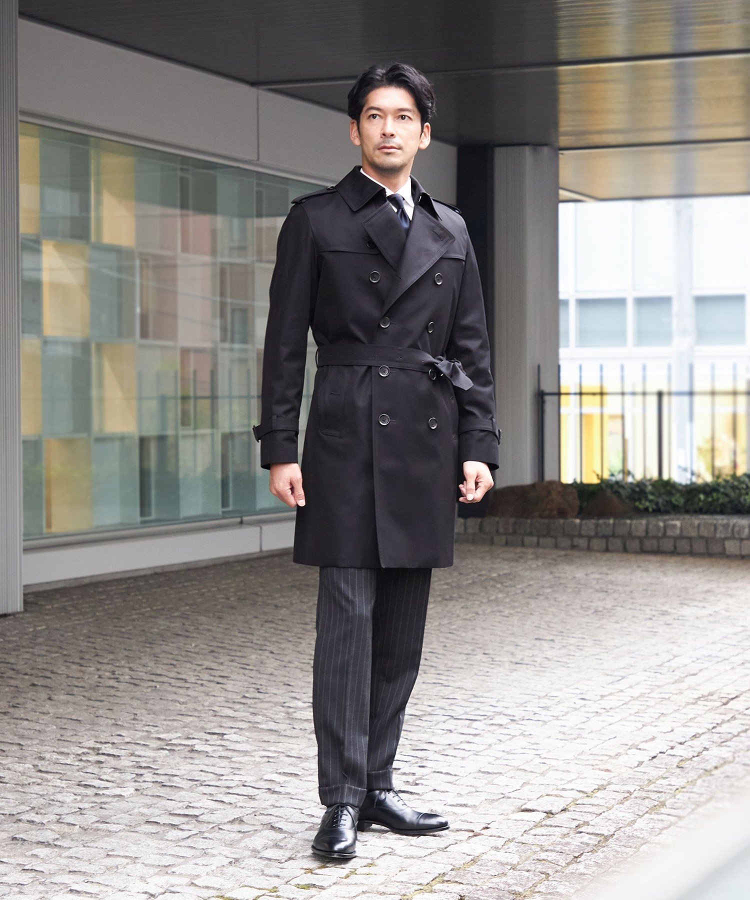 ★牛本革トレンチコート（日本製) SANYOCOAT｜<100年コート>スタンダードモデル ダブルトレンチコート