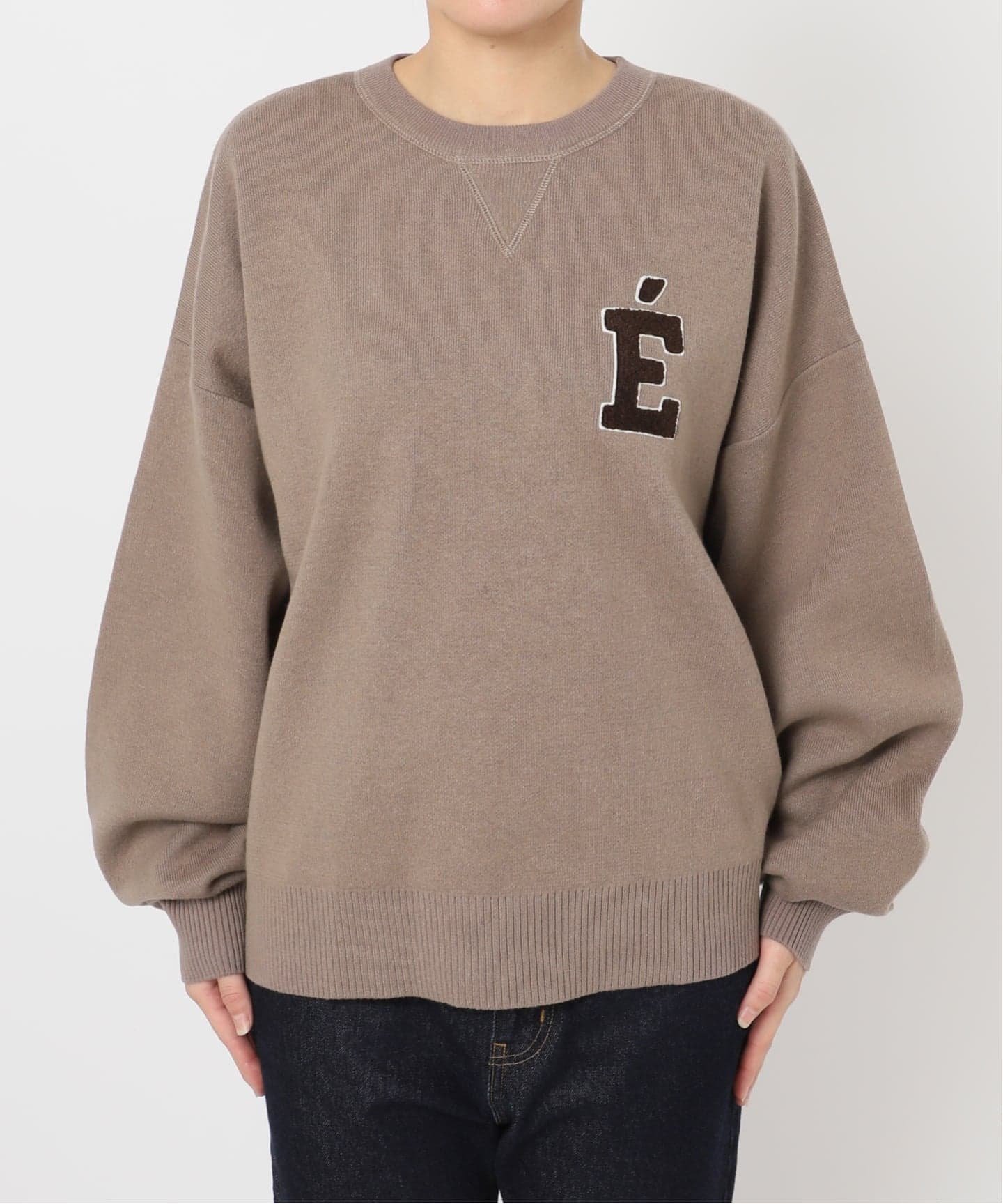 SLOBE IENA｜《WEB限定カラー有り/追加3》サガラ刺繍スウェットライク