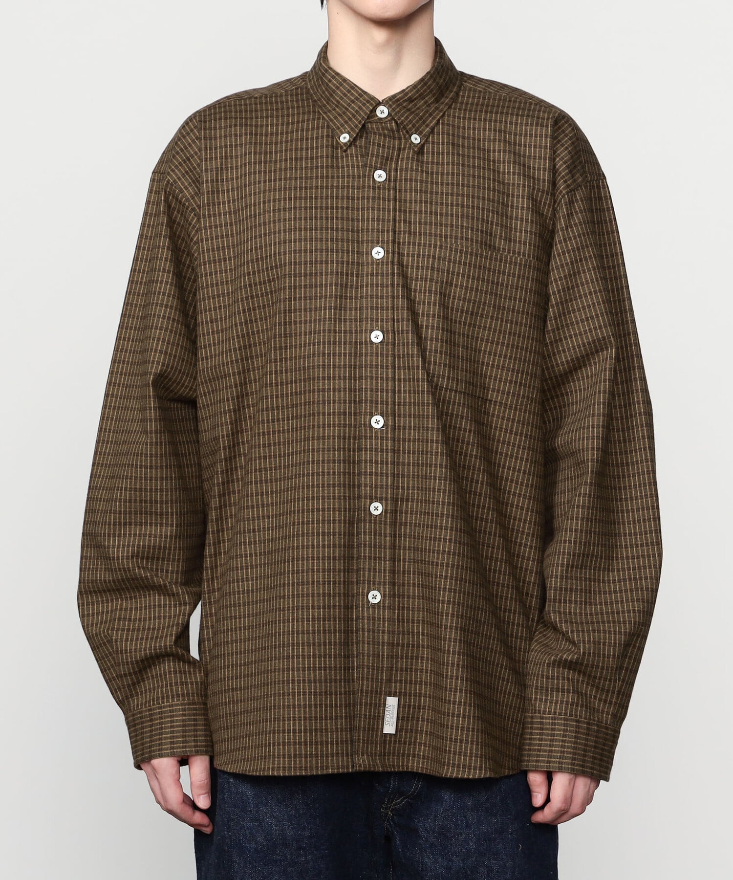 Bshop｜SEDAN ALL-PURPOSE | Twill Plaid Big BD Shirt MEN | Rakuten