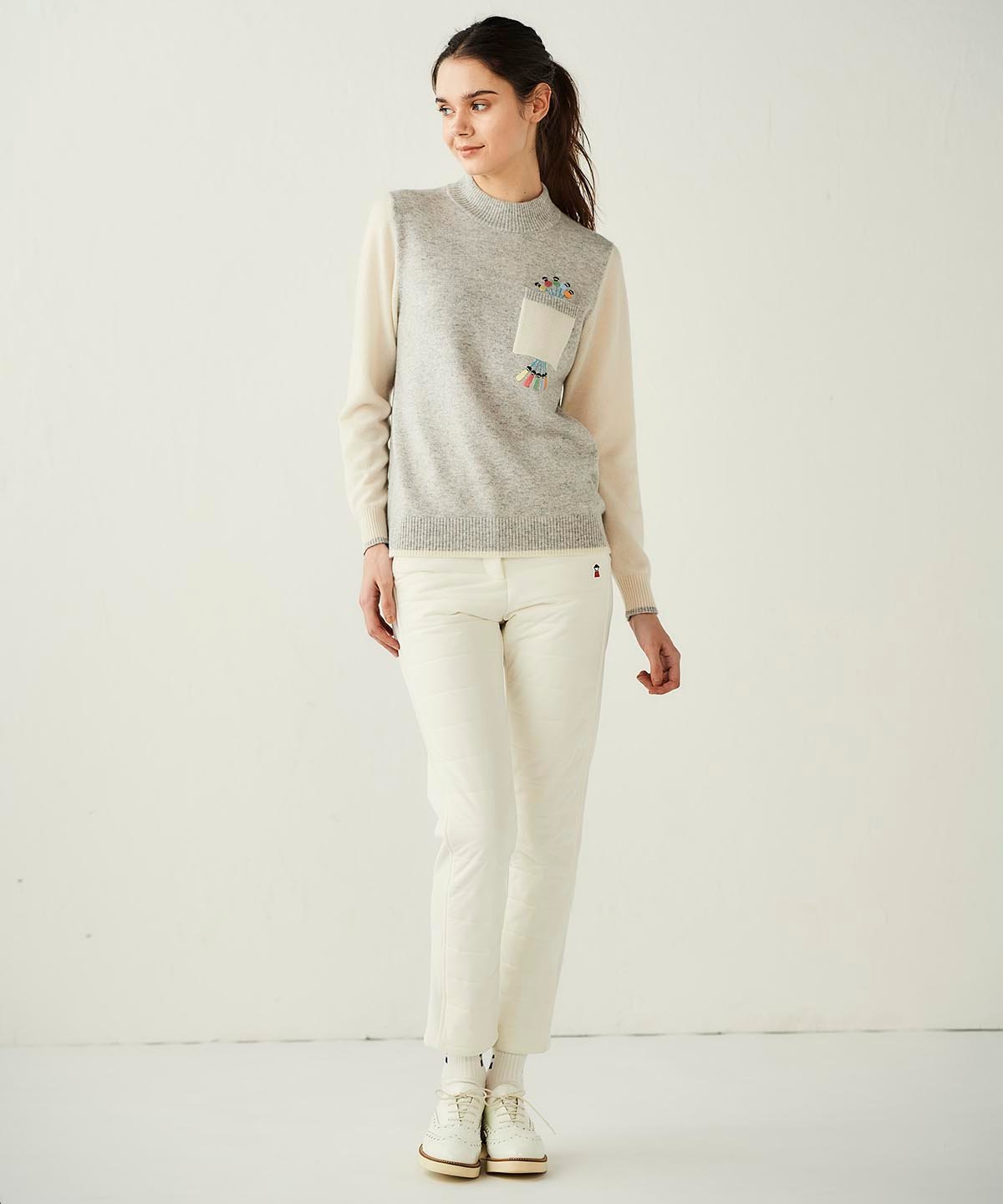 Picone Club｜【ピッコーネクラブ公式】カシミヤ100%配色ニット