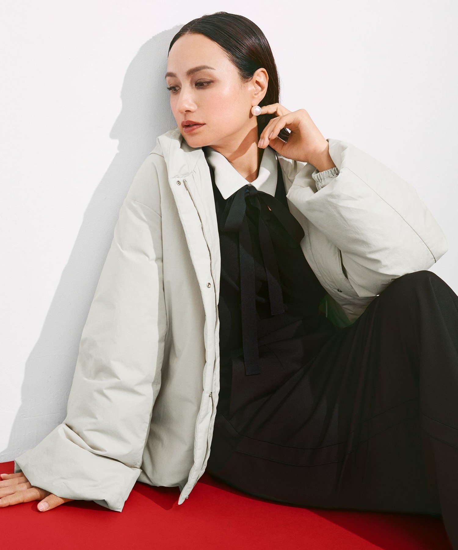 ICB｜【WEB限定カラーあり・撥水加工】ADSダウン フーデットミドル丈