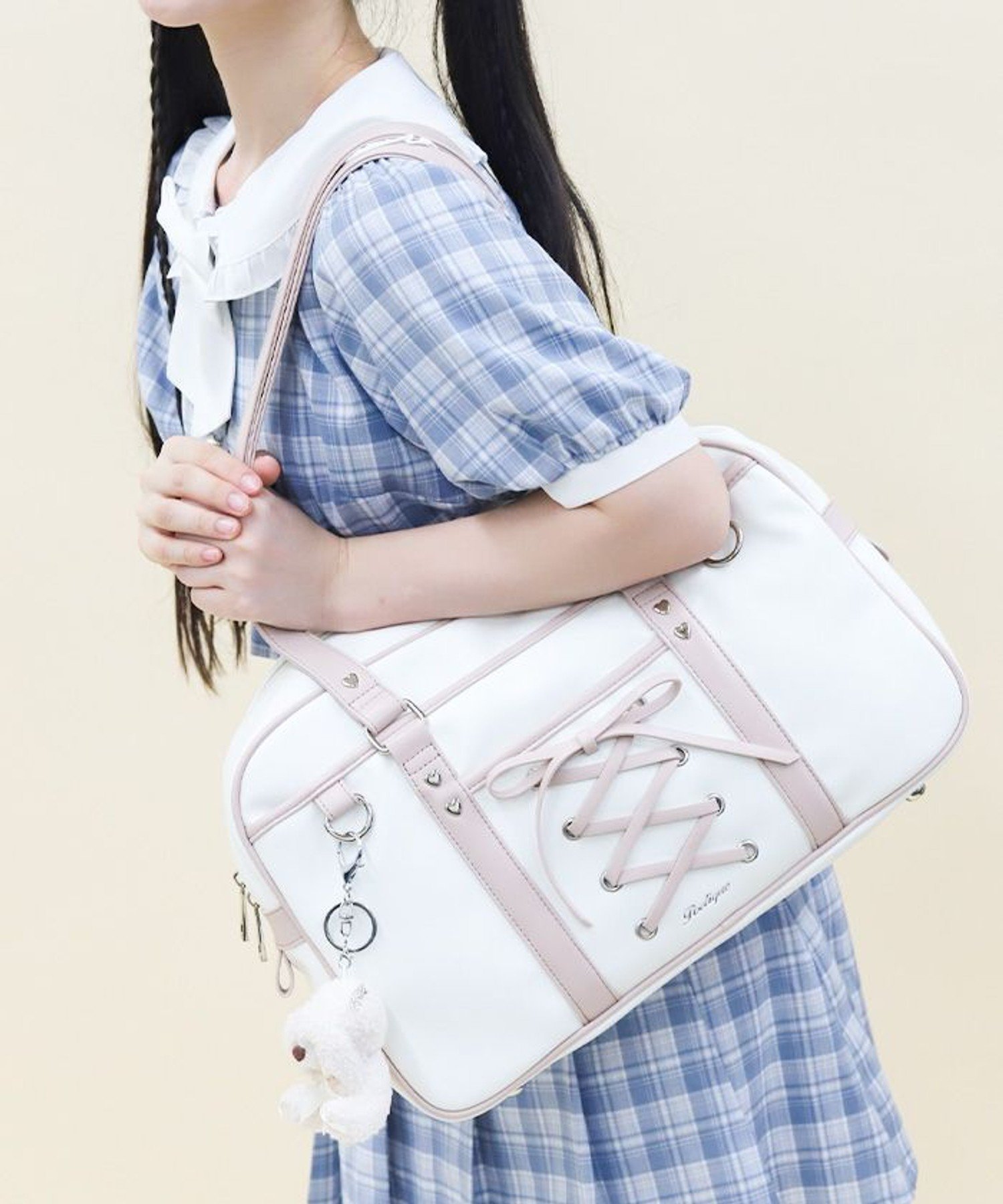 axes femme｜レースアップボストンバッグ | Rakuten Fashion(楽天