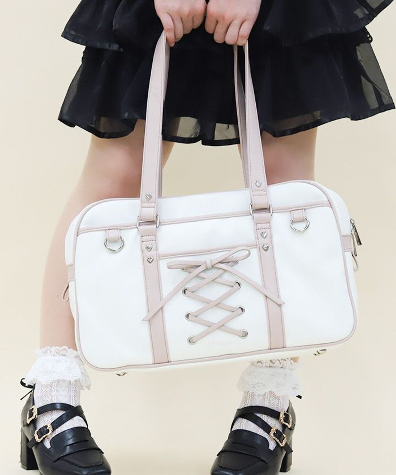 axes femme｜レースアップボストンバッグ | Rakuten Fashion(楽天