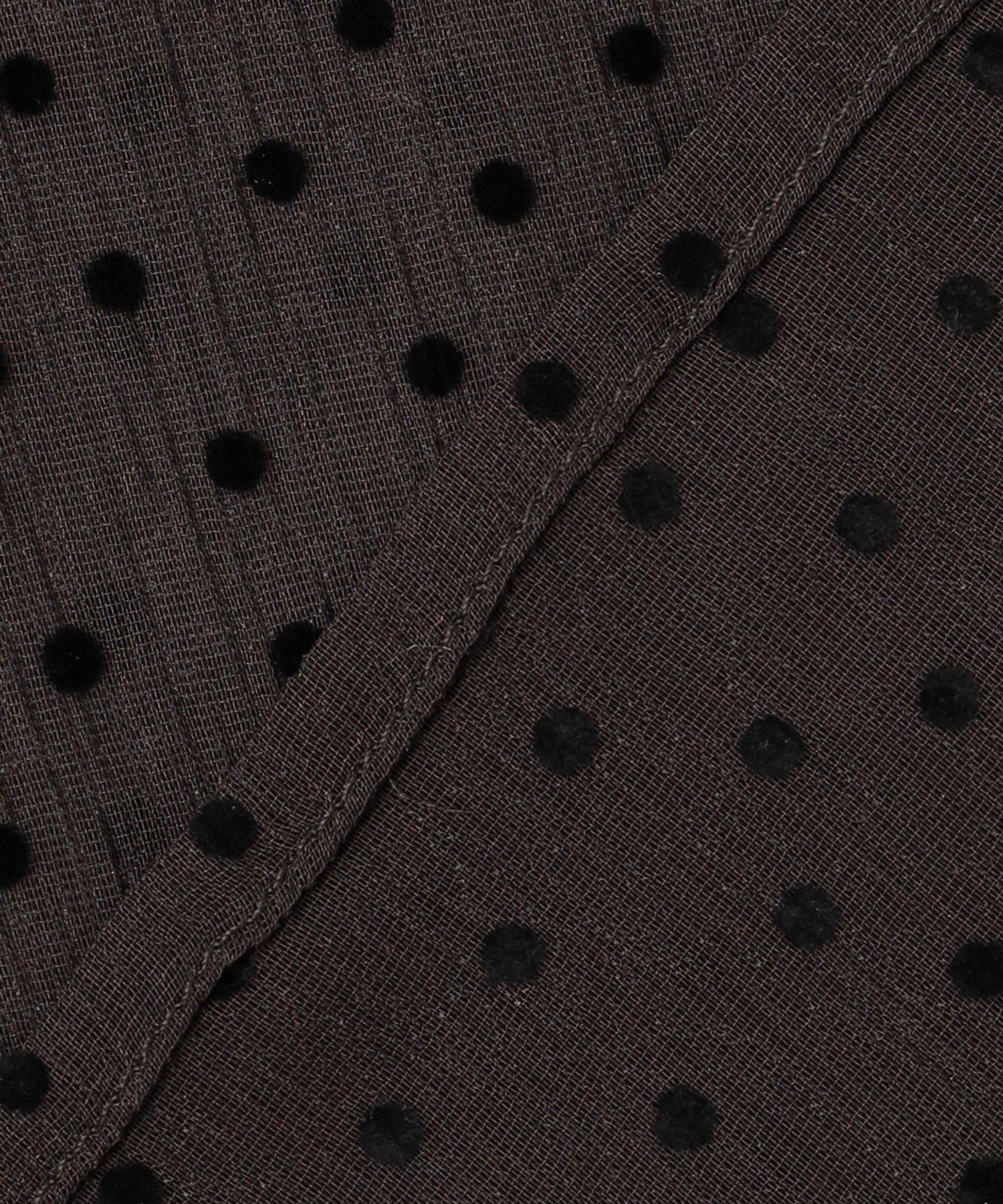 23区｜【洗える】ドットフロッキー ボリュームスリーブ ブラウス