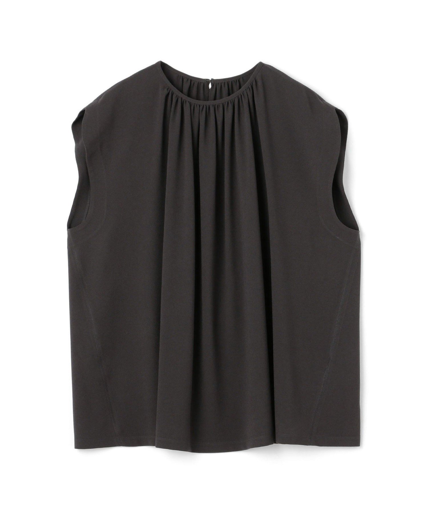 TOMORROWLAND｜ジャージーライクジョーゼット ギャザーネックブラウス