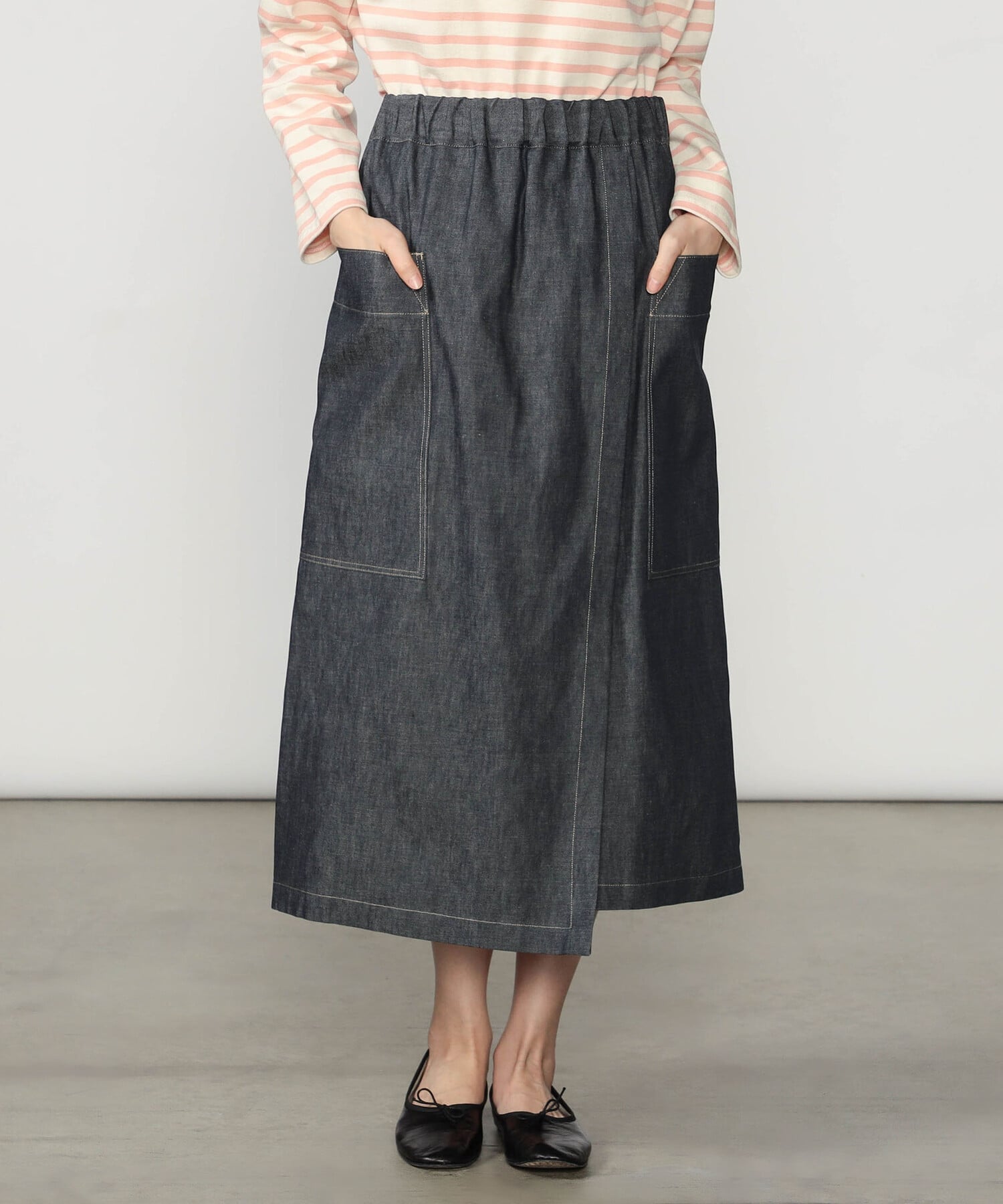 Bshop｜nicholson & nicholson | デニム ラップスカート WOMEN