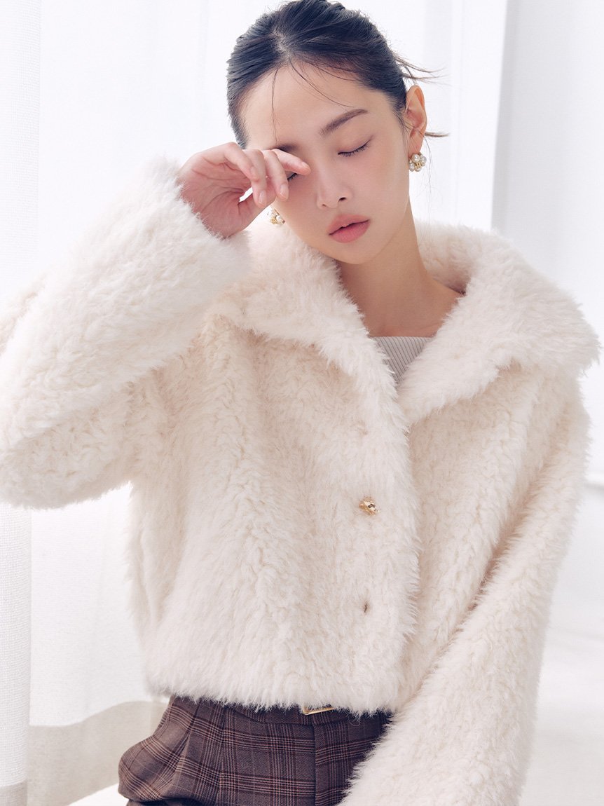 LILY BROWN｜バリエファーショートコート | Rakuten Fashion(楽天