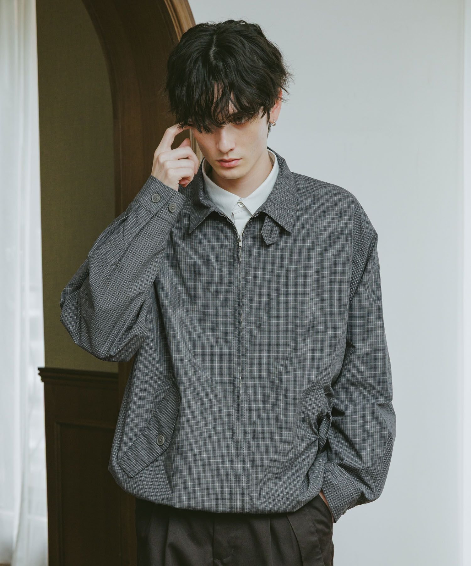 RAGEBLUE｜チェックジップアップシャツブルゾン | Rakuten Fashion