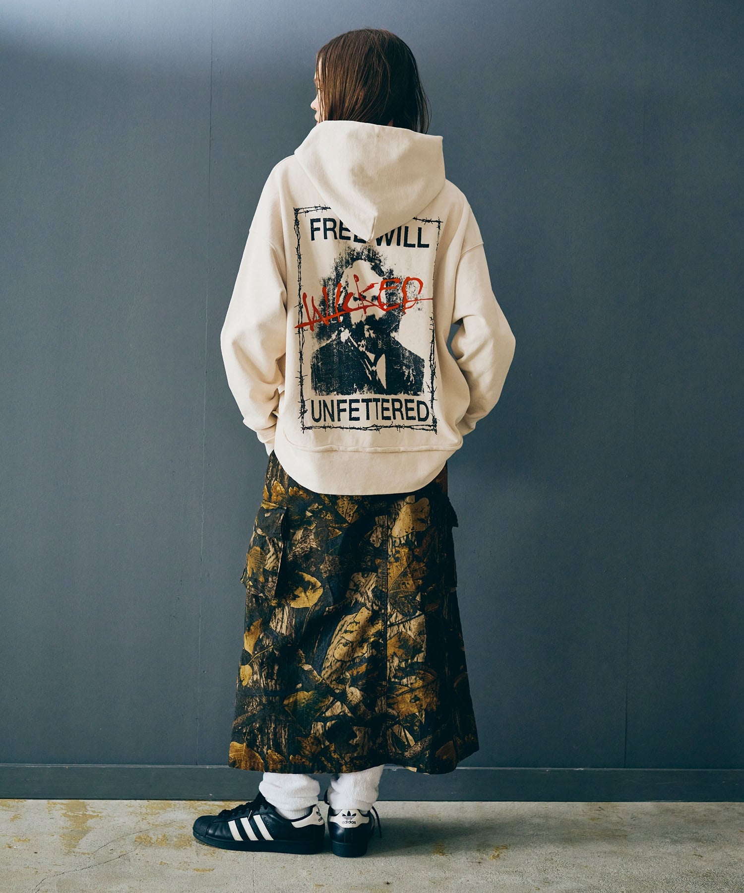 RNA｜G1101 カモフラージュカーゴロングスカート | Rakuten Fashion