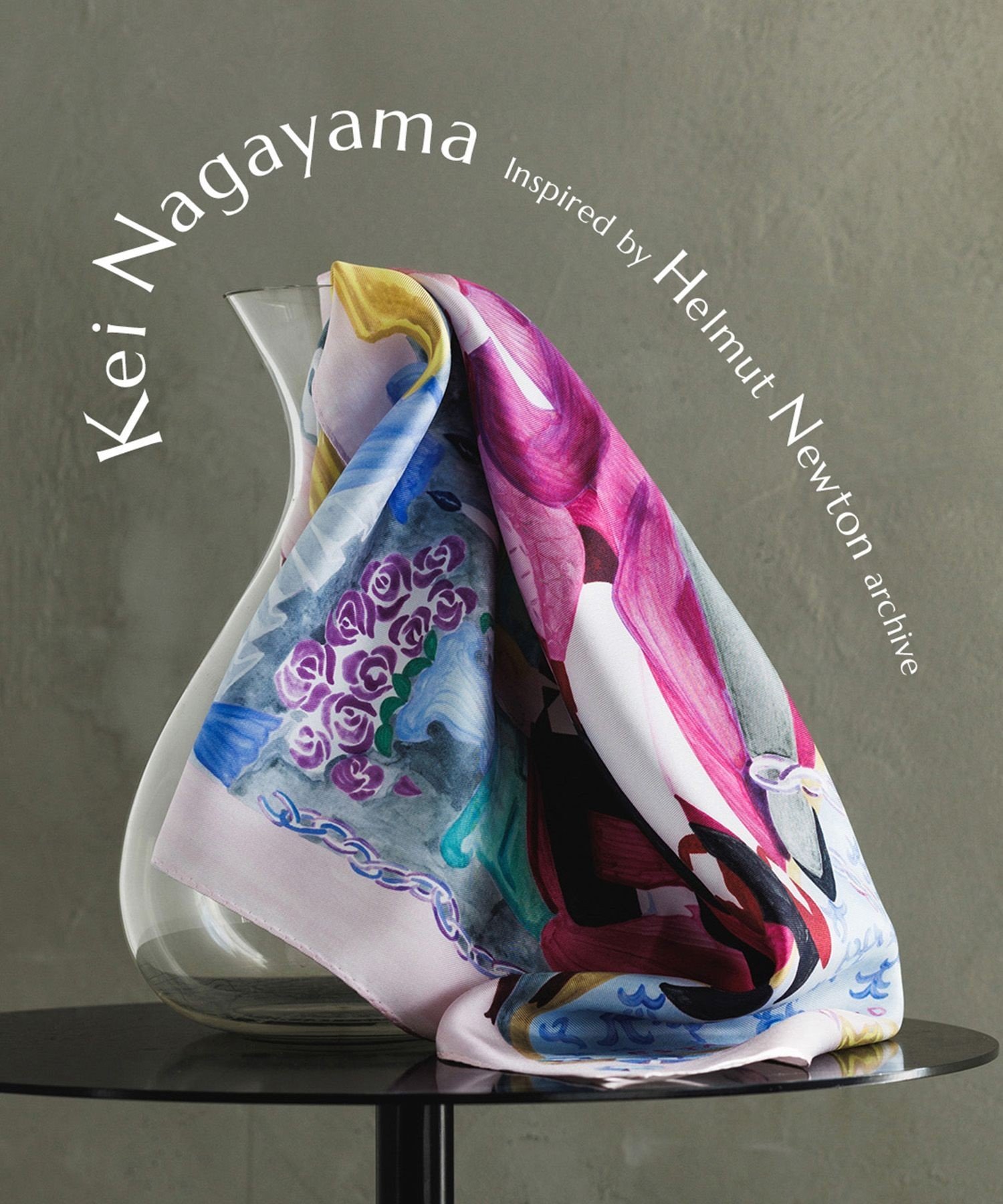 ROPE'｜【4 ARTIST for ROPE'】コラボ シルクスカーフ/Sサイズ