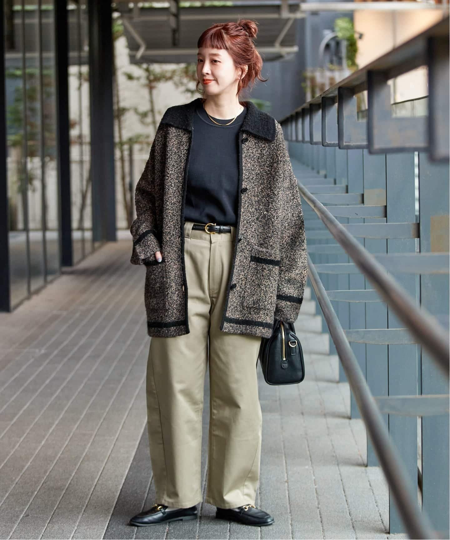 B.C STOCK｜手洗い可 / ツイード調パイルニットジャケット | Rakuten