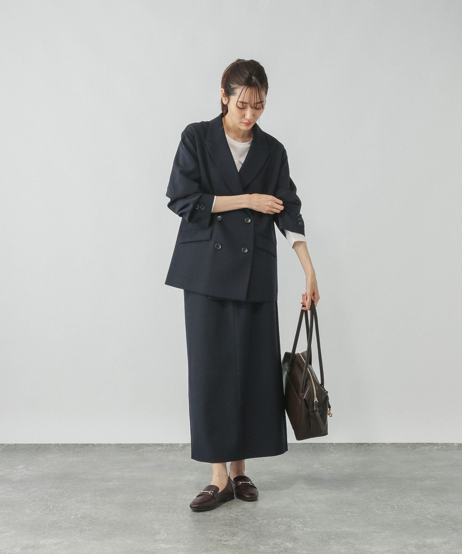 GLOBAL WORK｜ウツクシルエットWクロスジャケット/572240 | Rakuten