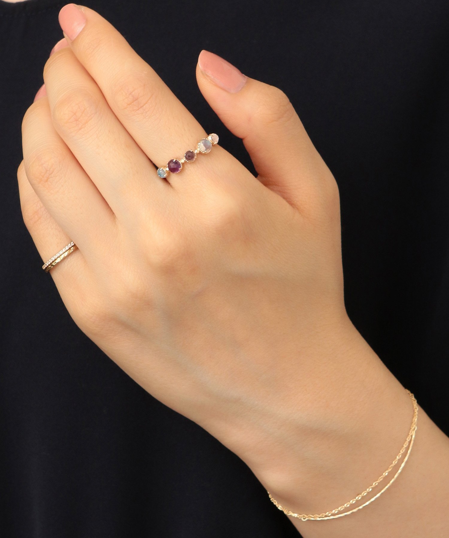 agete｜K10マルチストーンリング(S) | Rakuten Fashion(楽天
