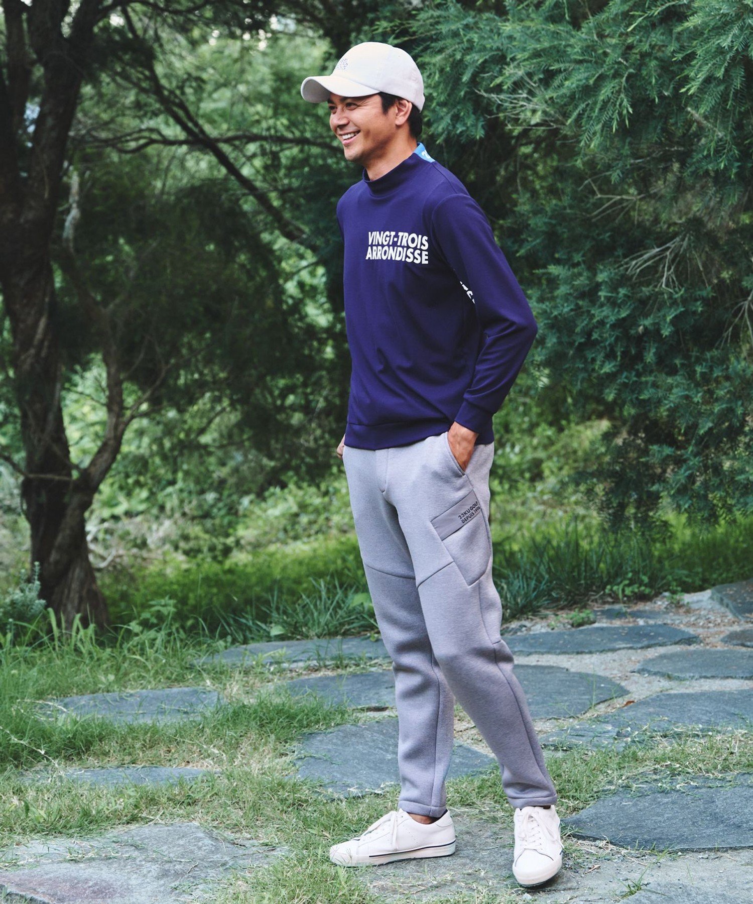 23区GOLF｜【MEN】【ストレッチ】ダンボールニットパンツ | Rakuten