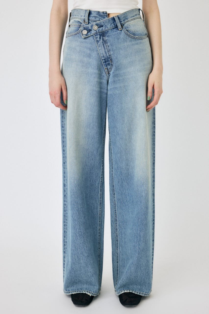 moussy｜CROSS WAIST WIDE STRAIGHT | Rakuten Fashion(楽天