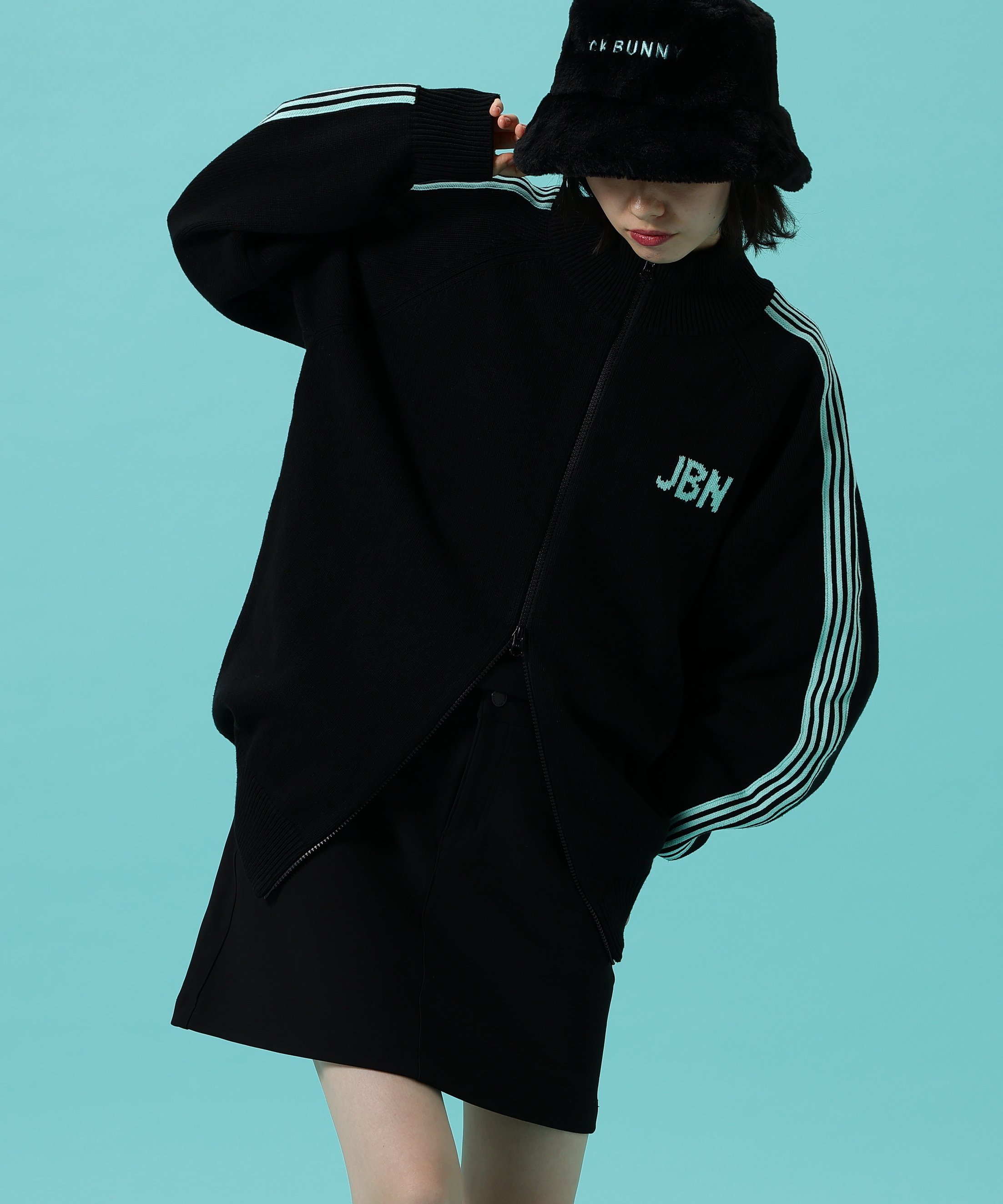 Jack Bunny!!｜フルジップアップニットジャケット | Rakuten Fashion