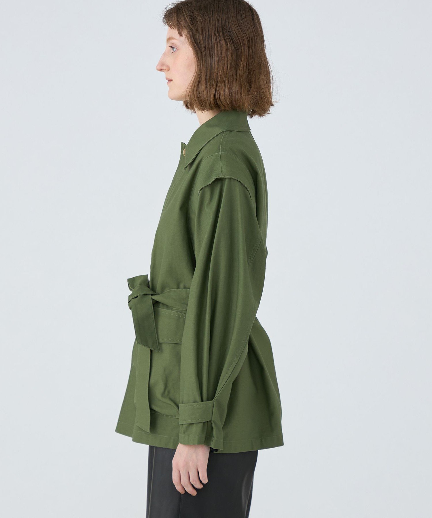 TOMORROWLAND｜スラブバックサテン ミリタリージャケット | Rakuten