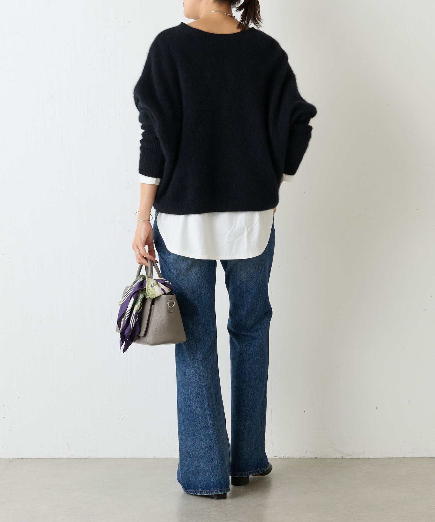 BEARDSLEY｜FOXウール後ろボタンニット | Rakuten Fashion(楽天