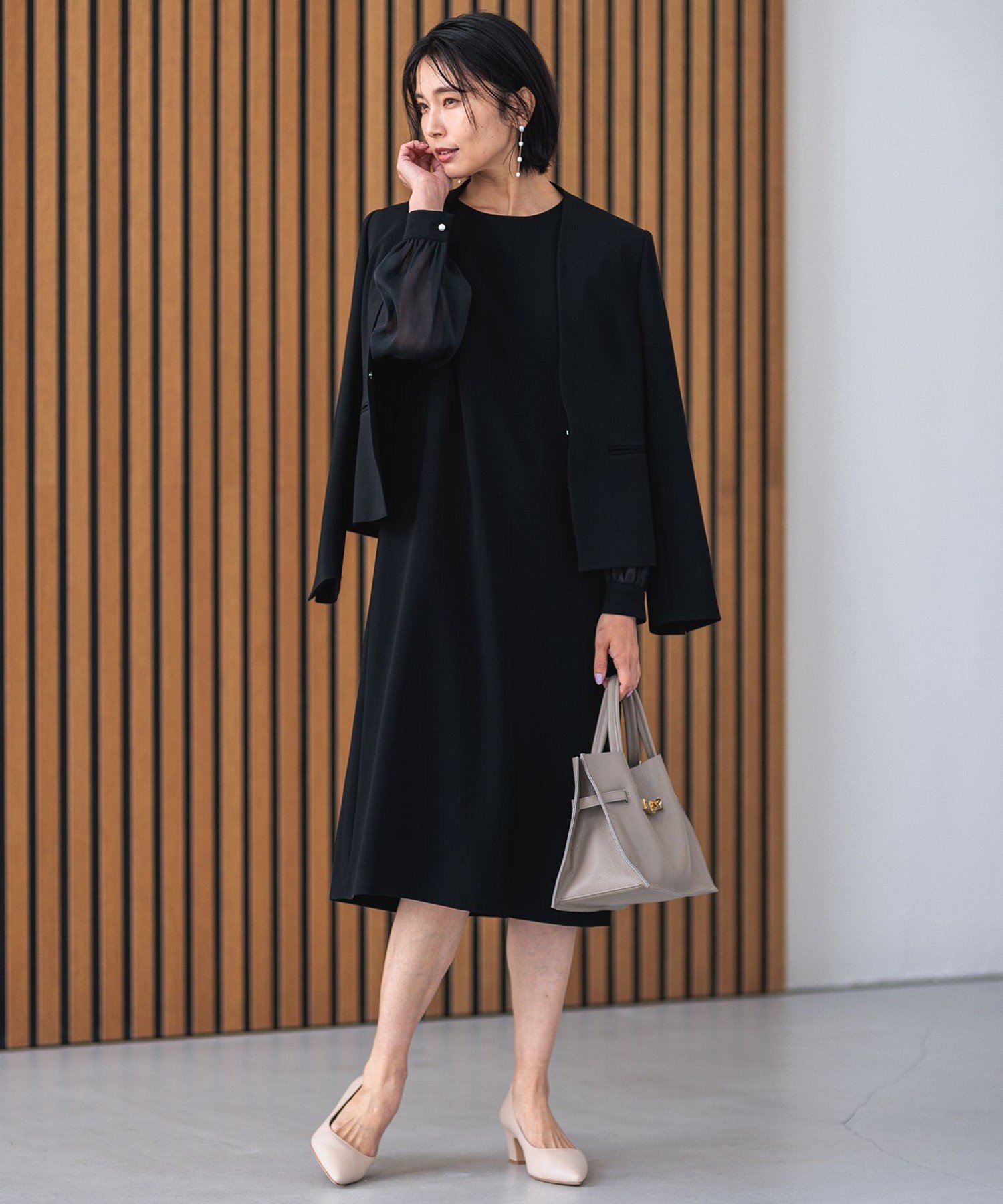 23区｜【セットアップ対応/洗える】トリアセダブルジョーゼット ノー