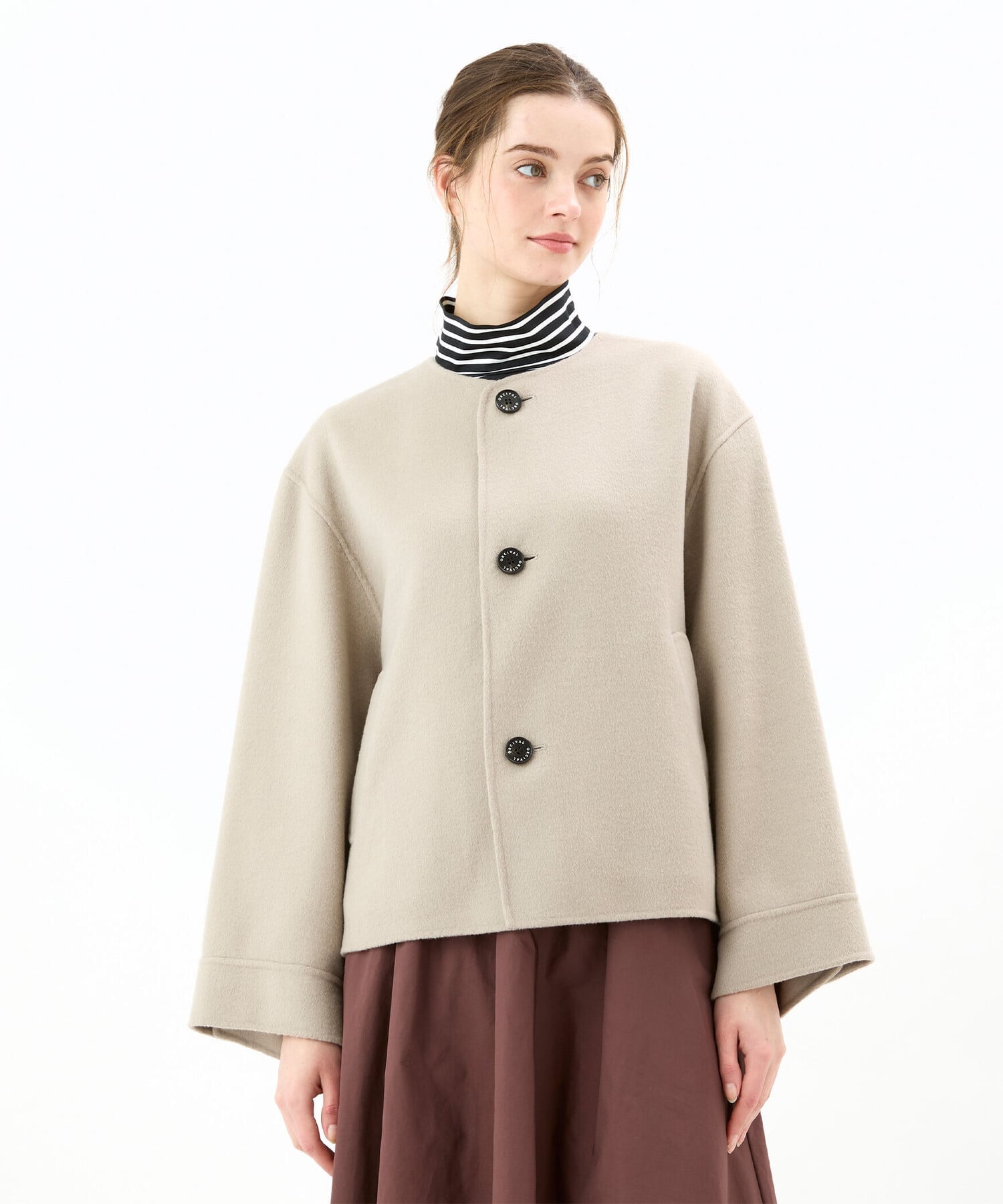 Bshop｜ORCIVAL | リバーウール ノーカラーブルゾン WOMEN | Rakuten