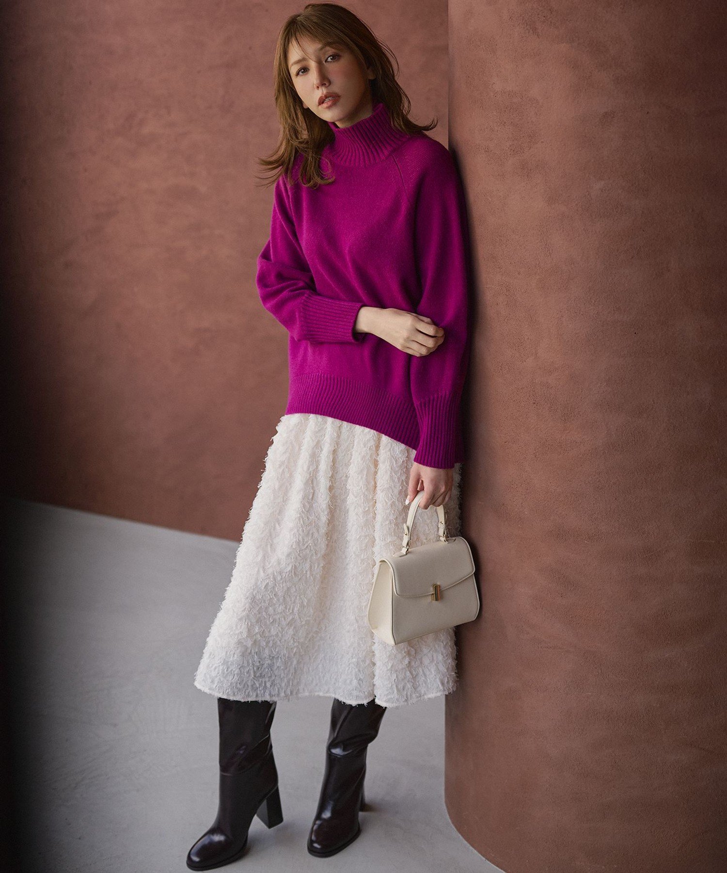 組曲｜ウールカシミヤミックス ロールネックニット | Rakuten Fashion