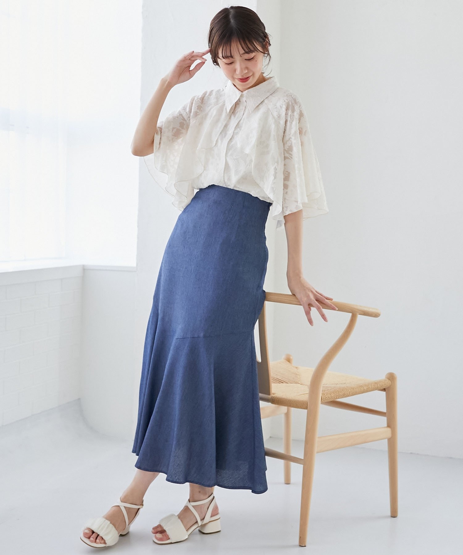 MAJESTIC LEGON｜シアーケープブラウス | Rakuten Fashion(楽天