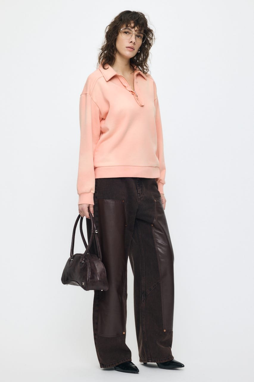 moussy｜F/LEATHER DOUBLE KNEE パンツ | Rakuten Fashion(楽天