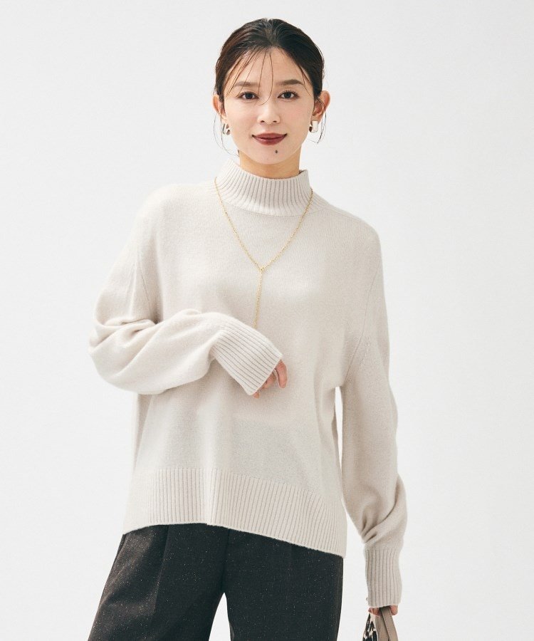UNTITLED｜【8色展開/洗える】ウールカシミヤ ハイネックニット