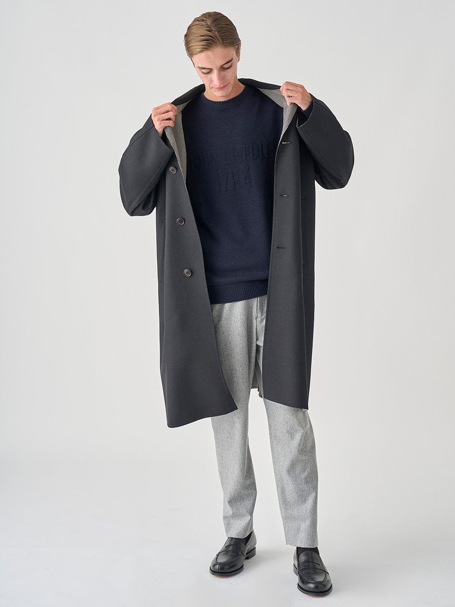 JOHN SMEDLEY｜ウールダブルクロス バルマカーンコート |FC214