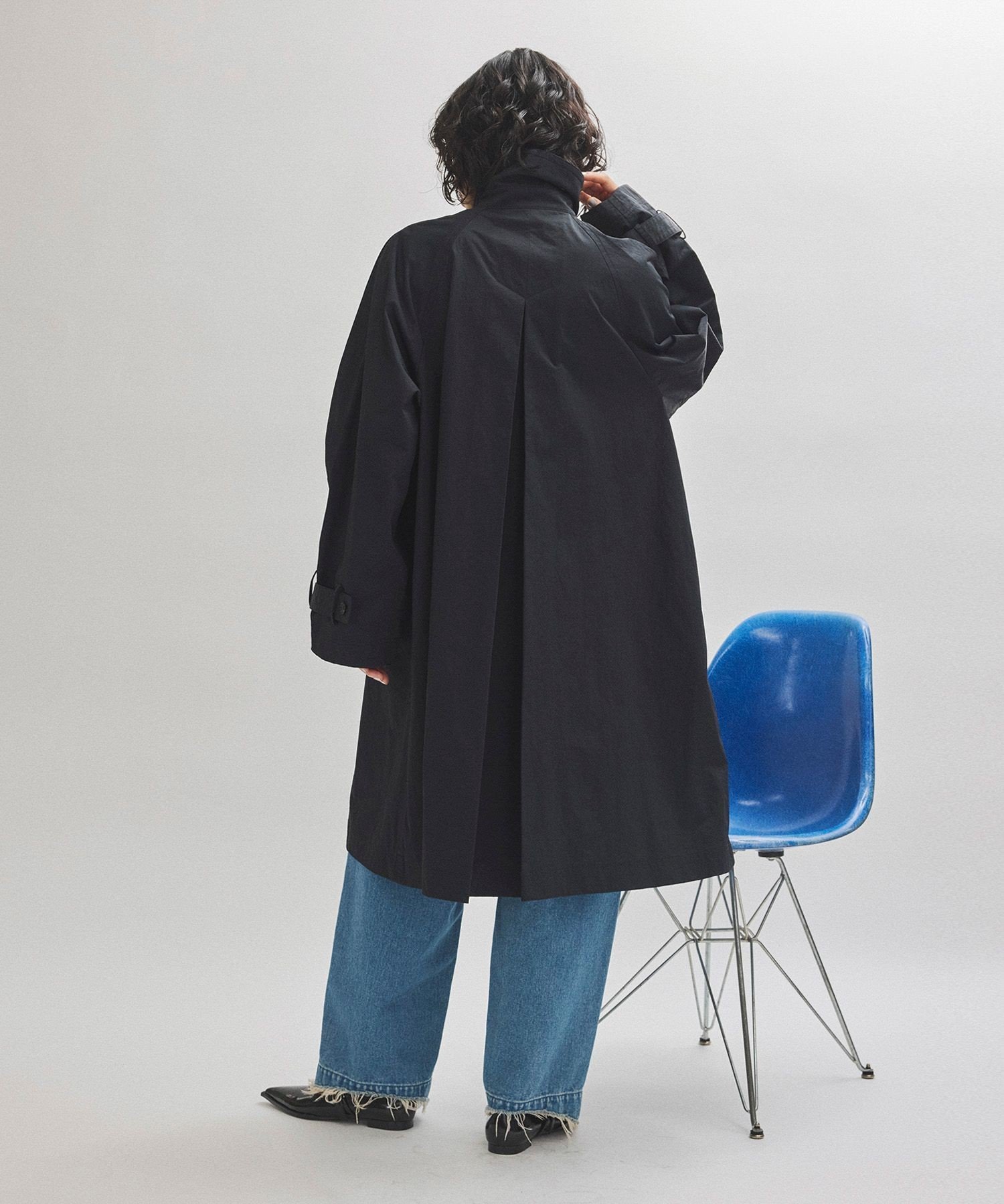 ADAM ET ROPE'｜ナイロンステンカラーコート | Rakuten Fashion(楽天